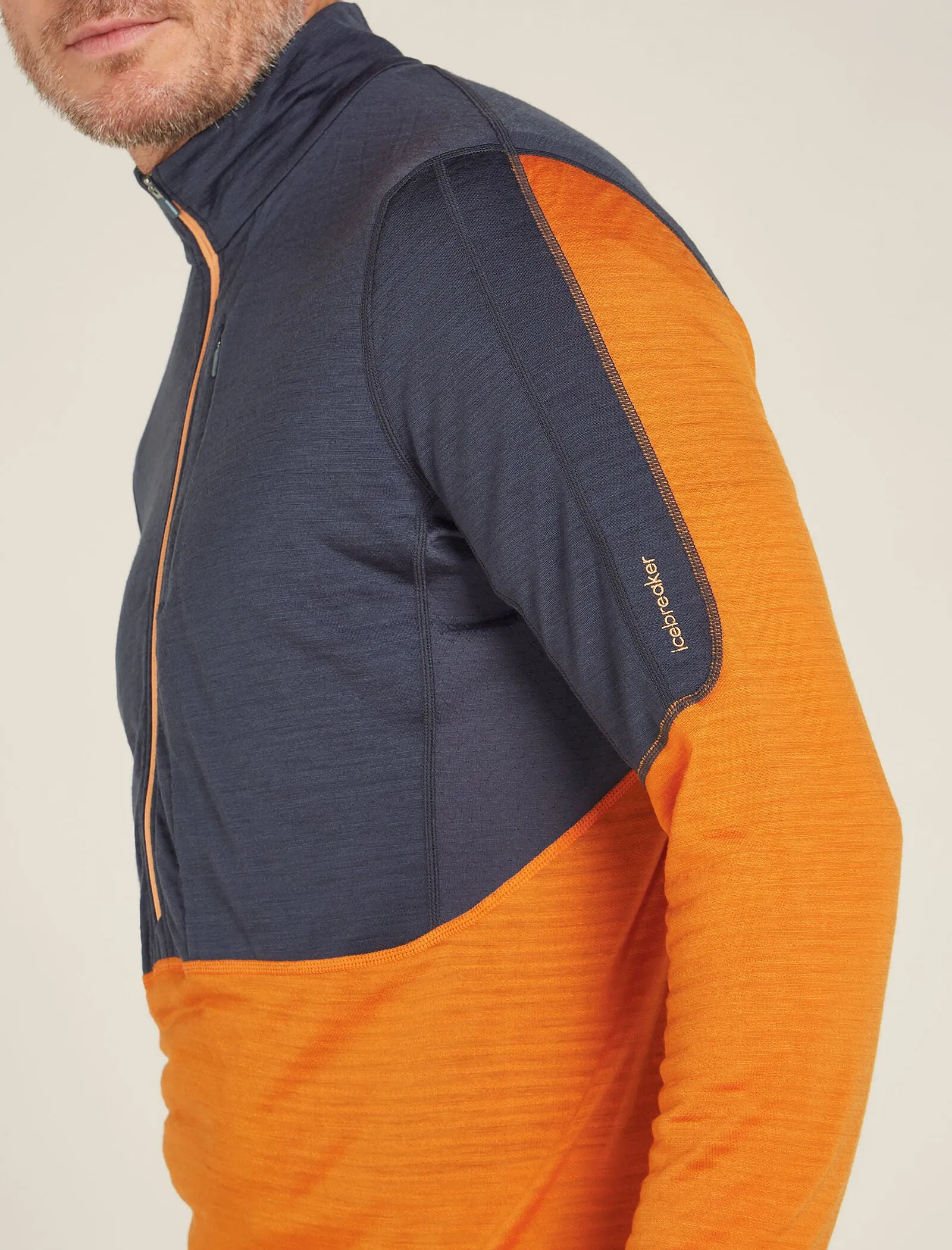 Men's Merino Blend 200 Realfleece™ Descender Long Sleeve Half Zip Top sold by Icebreaker product image thumbnail 5