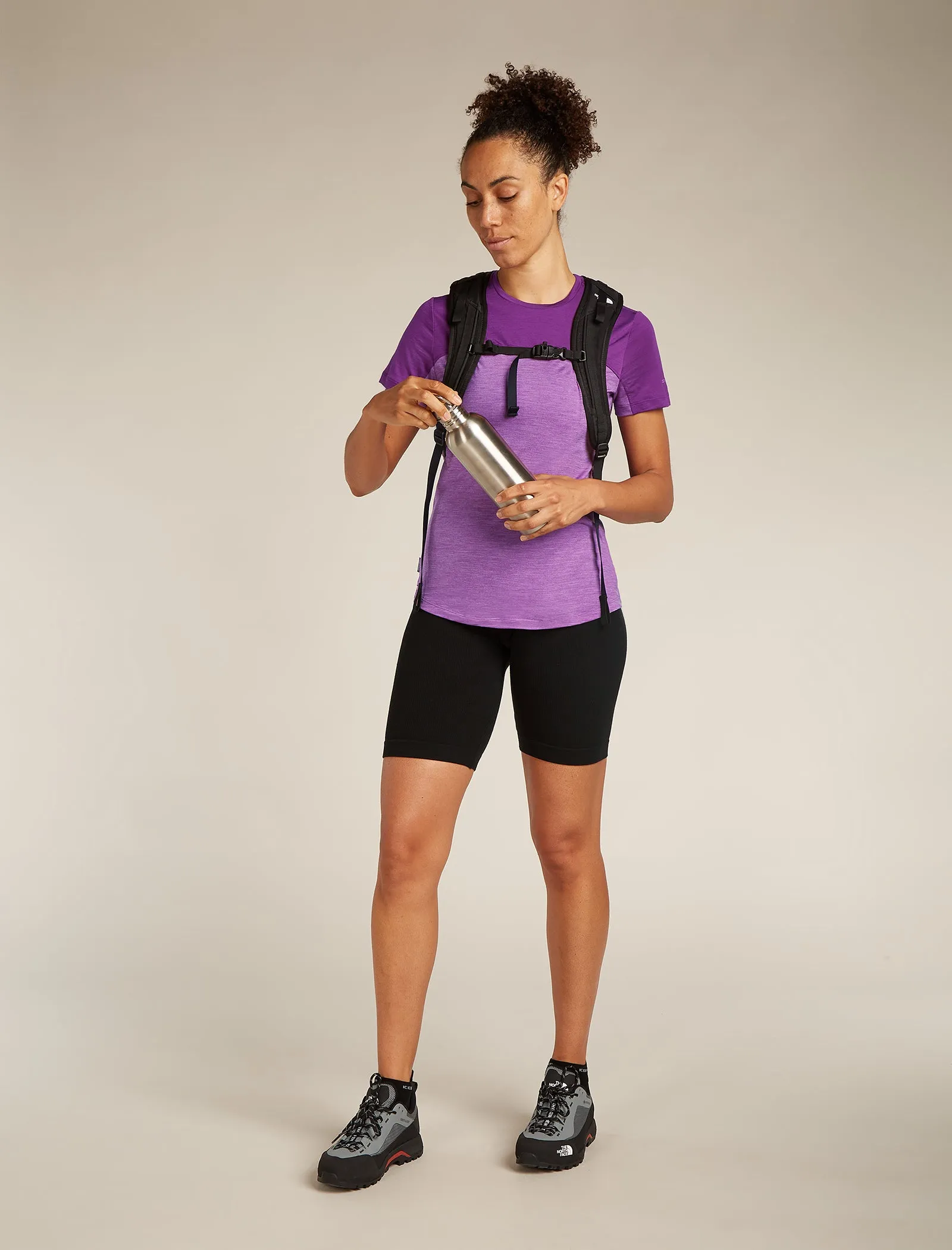 Women's Merino Blend 125 Cool-Lite™ Sphere Short Sleeve T-Shirt Colour Block sold by Icebreaker product image thumbnail 4