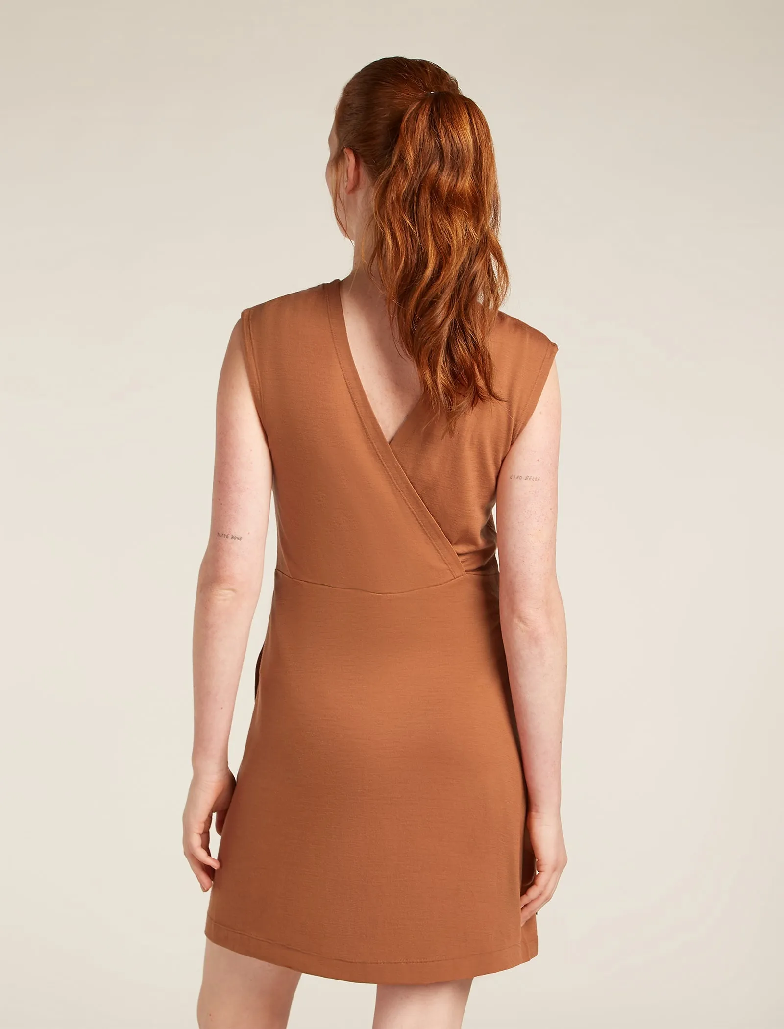 Women's Merino 200 Granary Sleeveless V Neck Dress sold by Icebreaker product image thumbnail 2