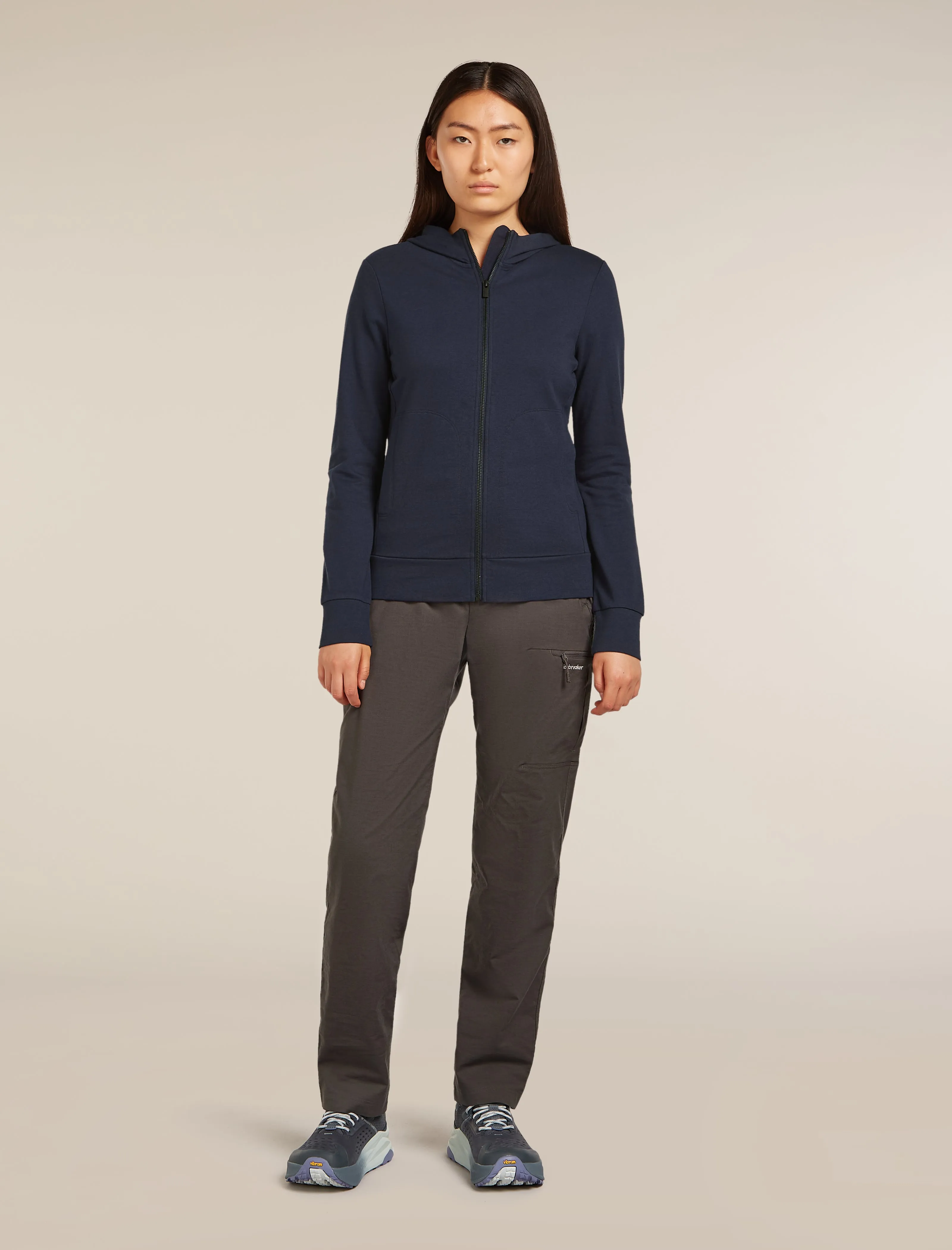 Women's Central Classic Long Sleeve Zip Hoodie sold by Icebreaker product image thumbnail 3