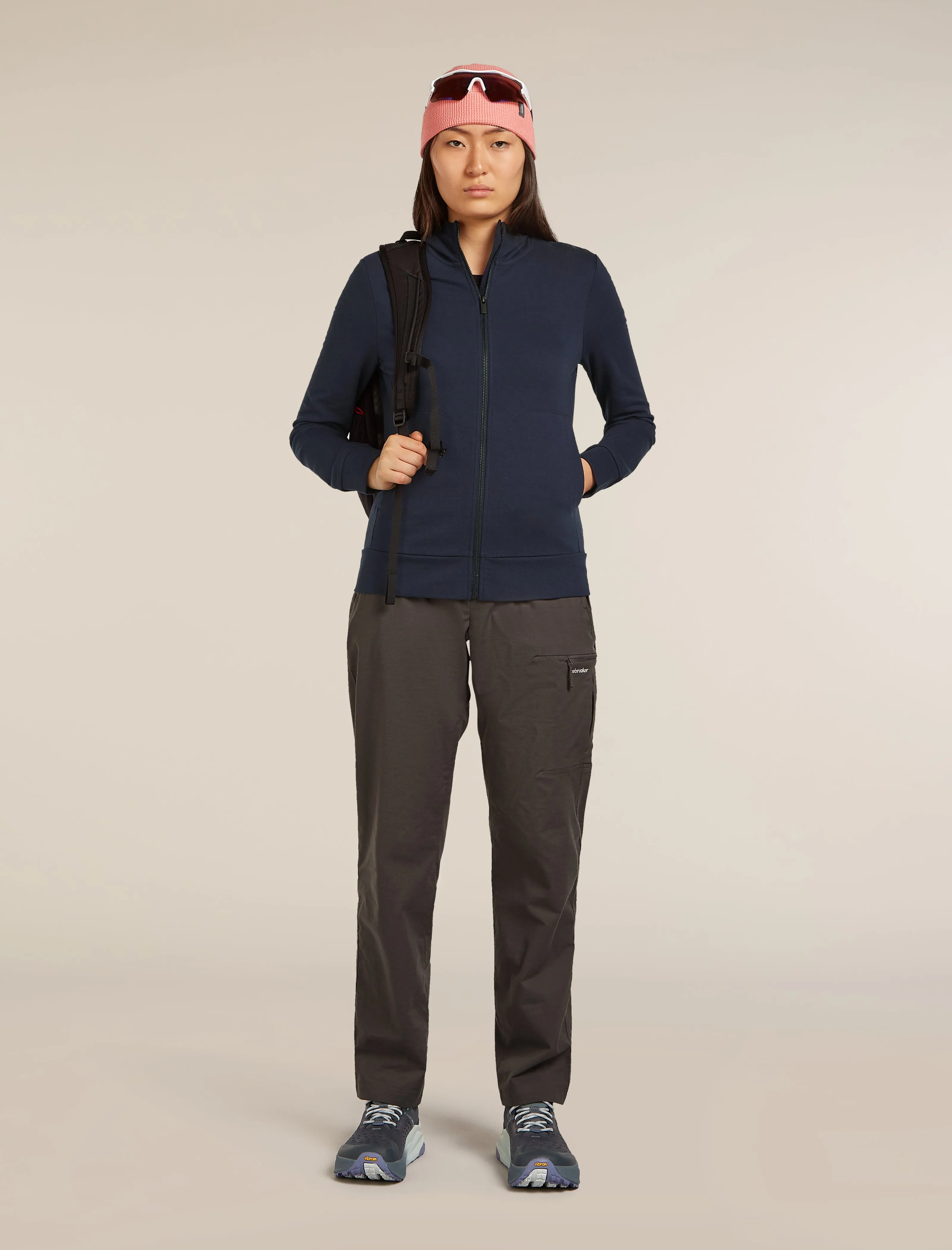 Women's Central Classic Long Sleeve Zip Hoodie sold by Icebreaker product image thumbnail 4