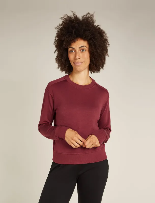 Women's Merino Blend 200 Crush Long Sleeve Sweatshirt sold by Icebreaker