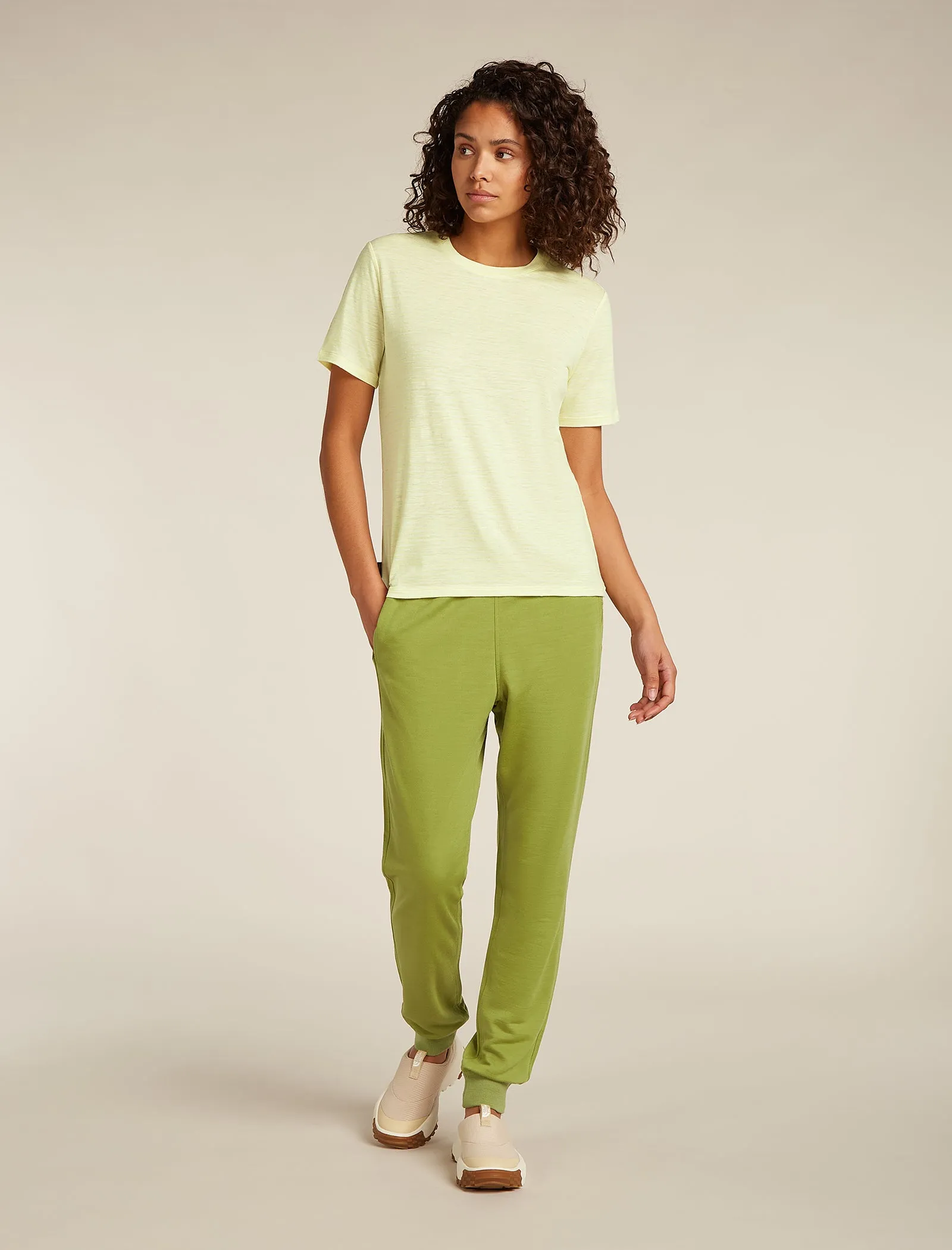 Women's Merino Linen T-Shirt Stripe sold by Icebreaker product image thumbnail 3