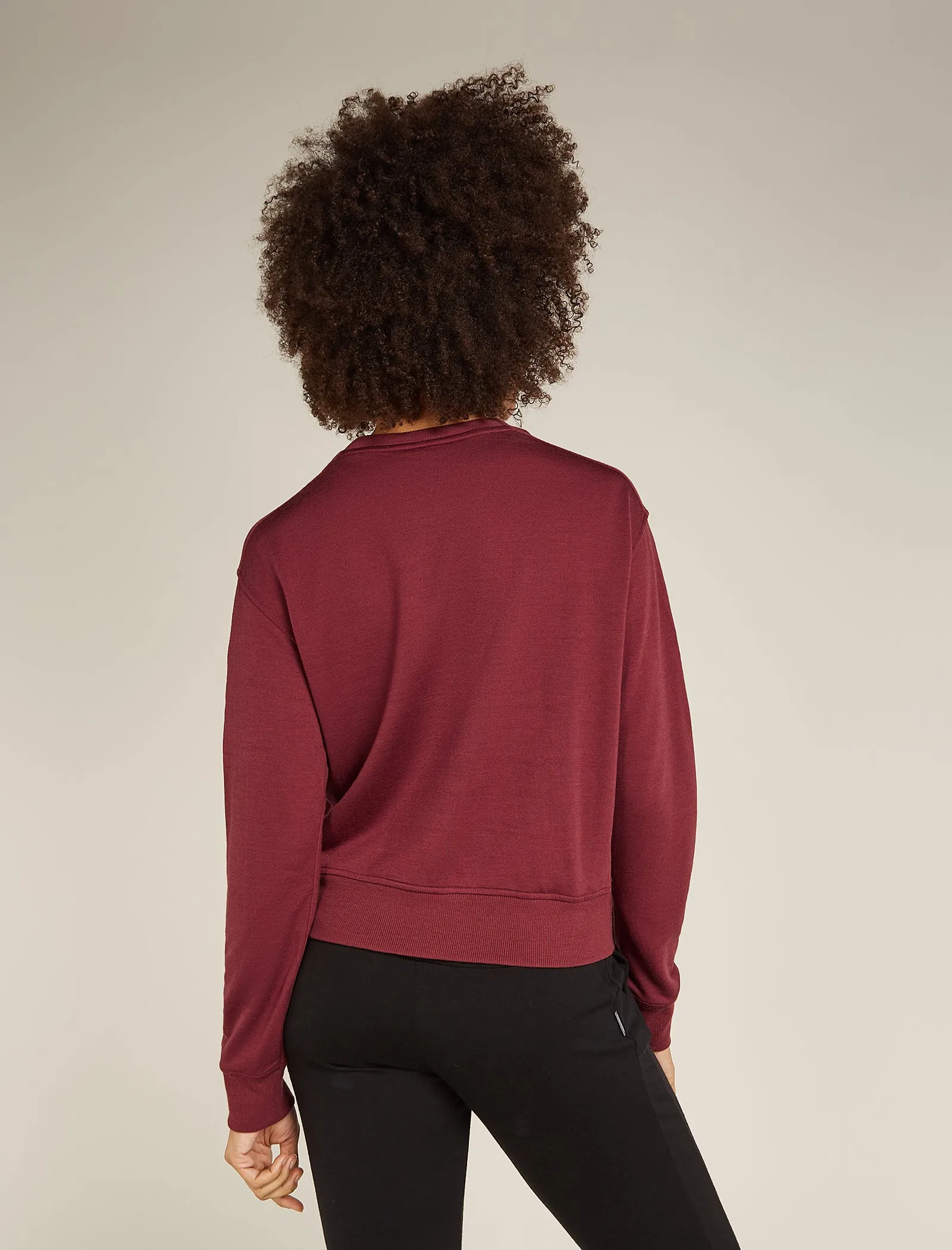 Women's Merino Blend 200 Crush Long Sleeve Sweatshirt sold by Icebreaker product image thumbnail 3