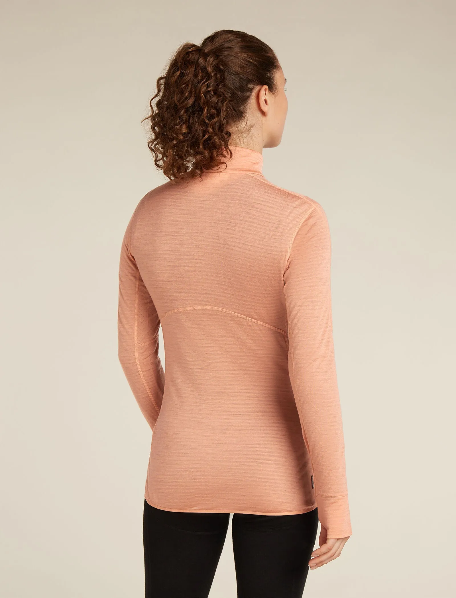Women's Merino Blend 200 Realfleece™ Descender Long Sleeve Half Zip Top sold by Icebreaker product image thumbnail 2