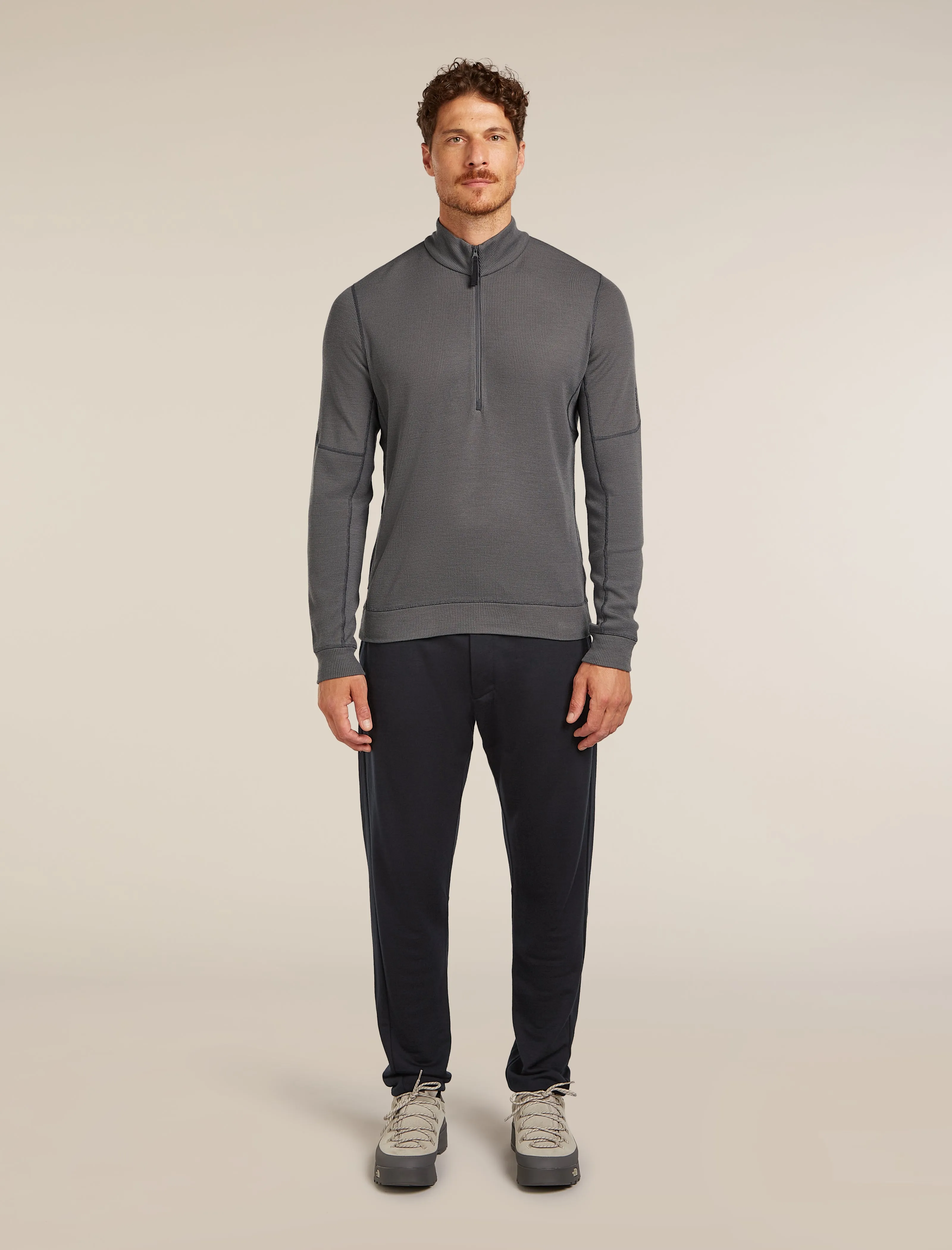 Men's Merino 260 Waffle Knit Wander Long Sleeve Half Zip sold by Icebreaker product image thumbnail 3