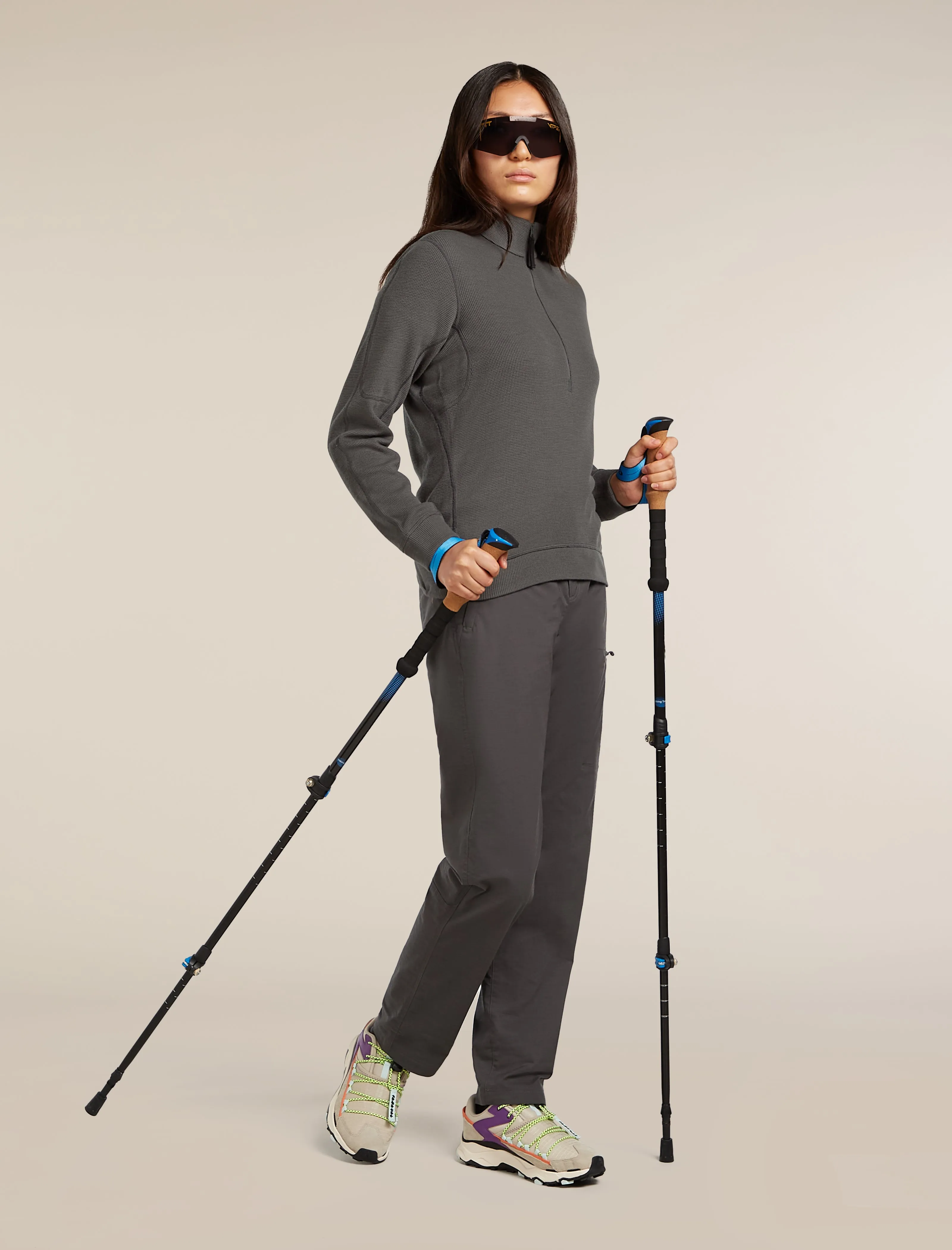 Women's Merino 260 Waffle Knit Wander Long Sleeve Half Zip Top sold by Icebreaker product image thumbnail 4