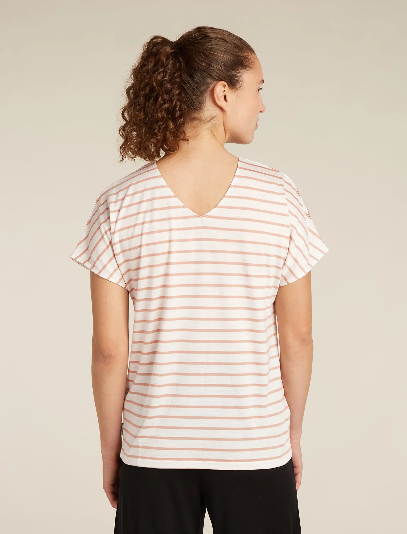 Women's Merino Blend Drayden Reversible Top Stripe sold by Icebreaker product image thumbnail 2