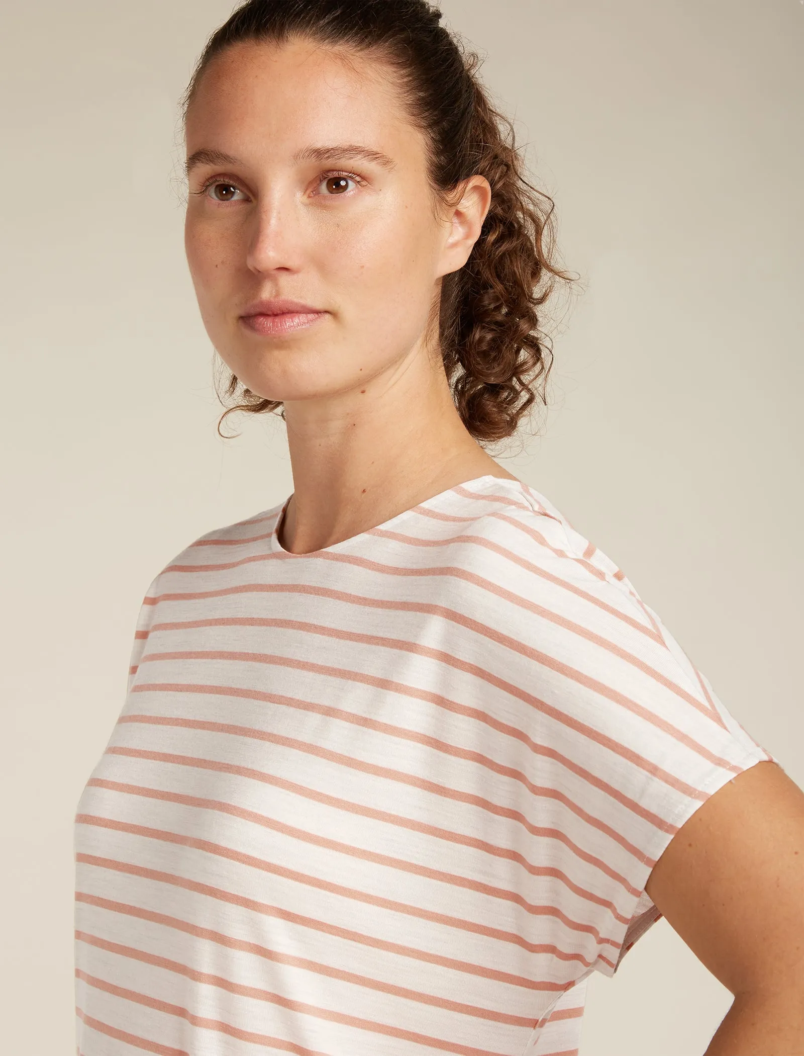 Women's Merino Blend Drayden Reversible Top Stripe sold by Icebreaker product image thumbnail 5