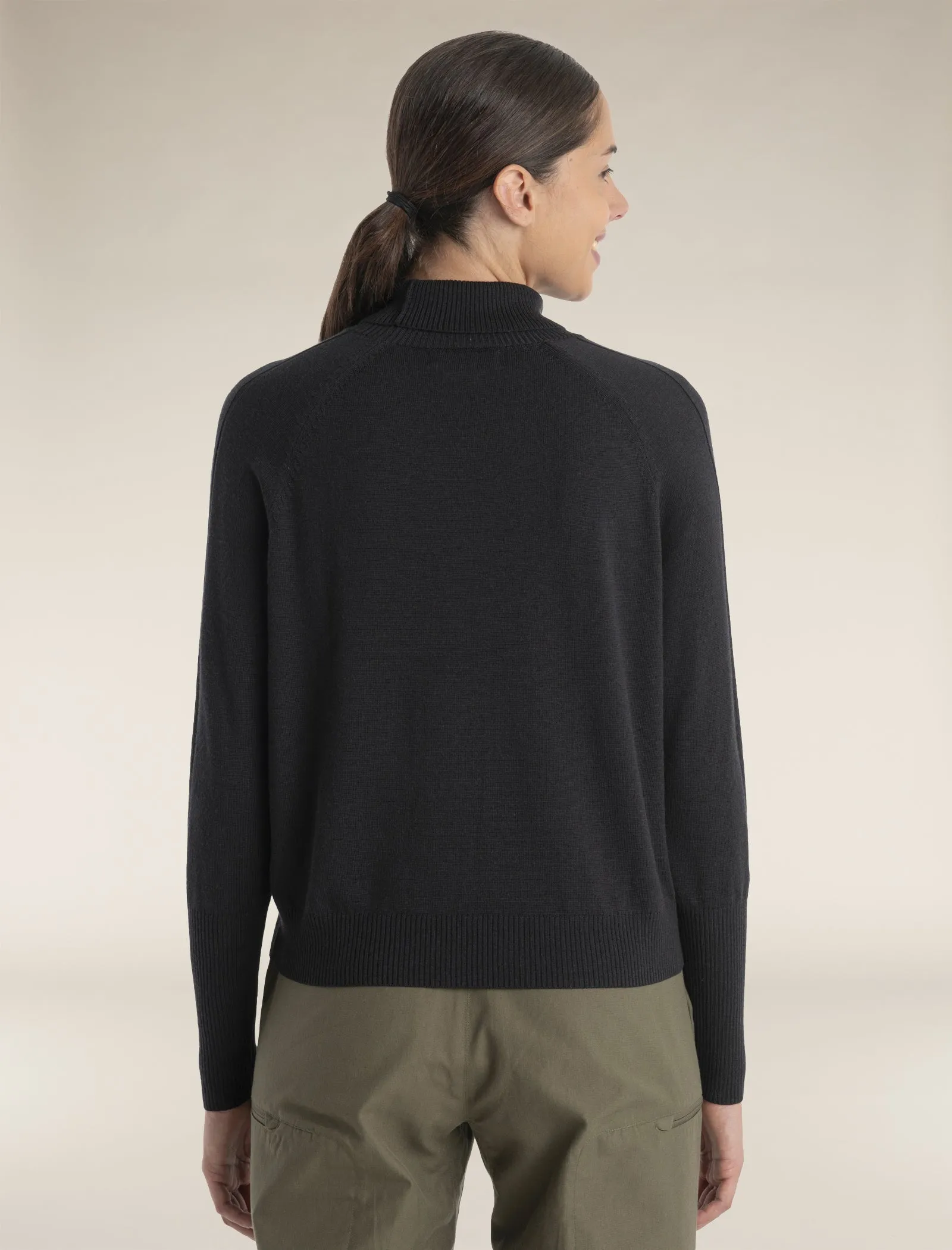 Women's MerinoFine™ Luxe Long Sleeve High Neck Sweater sold by Icebreaker product image thumbnail 2