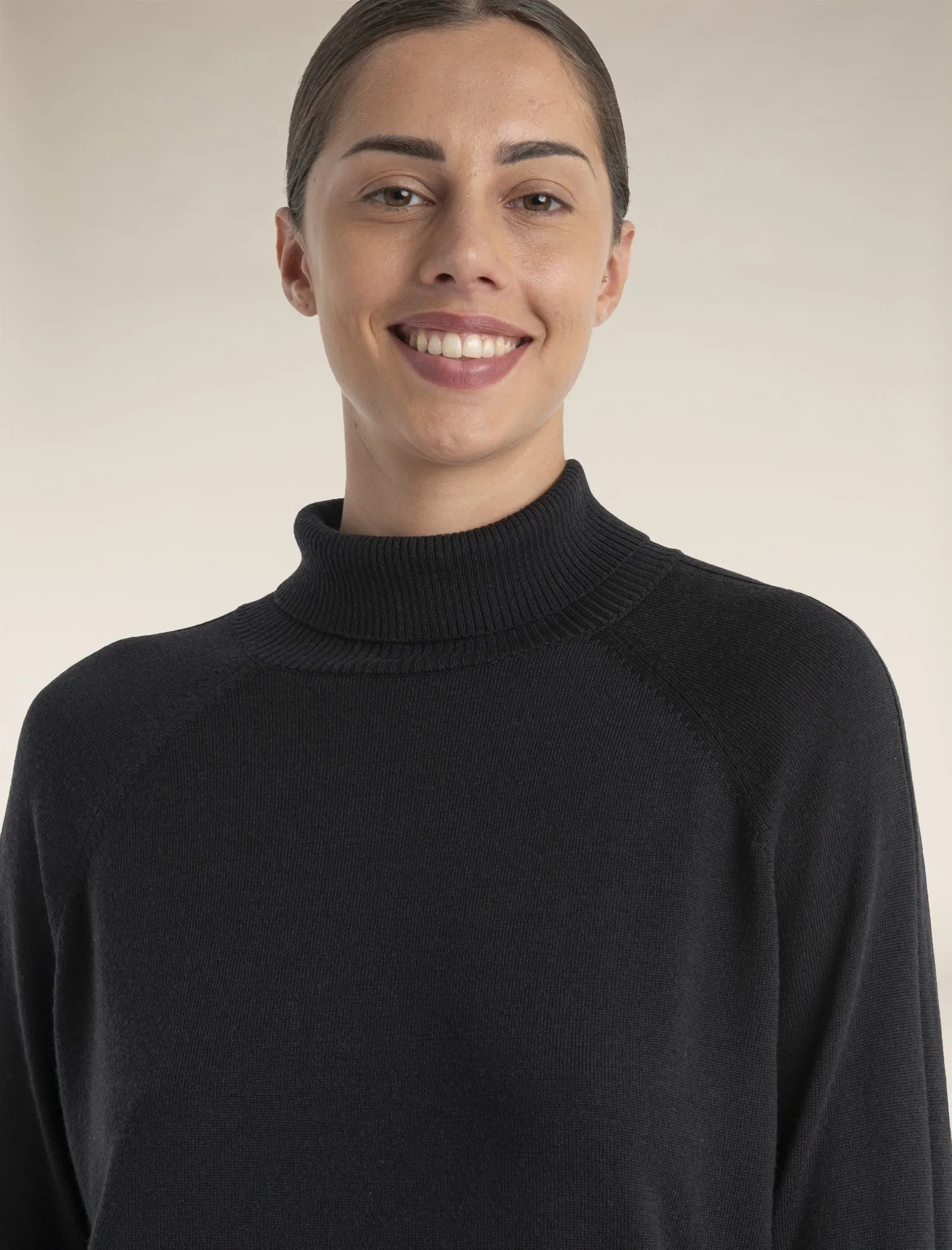Women's MerinoFine™ Luxe Long Sleeve High Neck Sweater sold by Icebreaker product image thumbnail 5