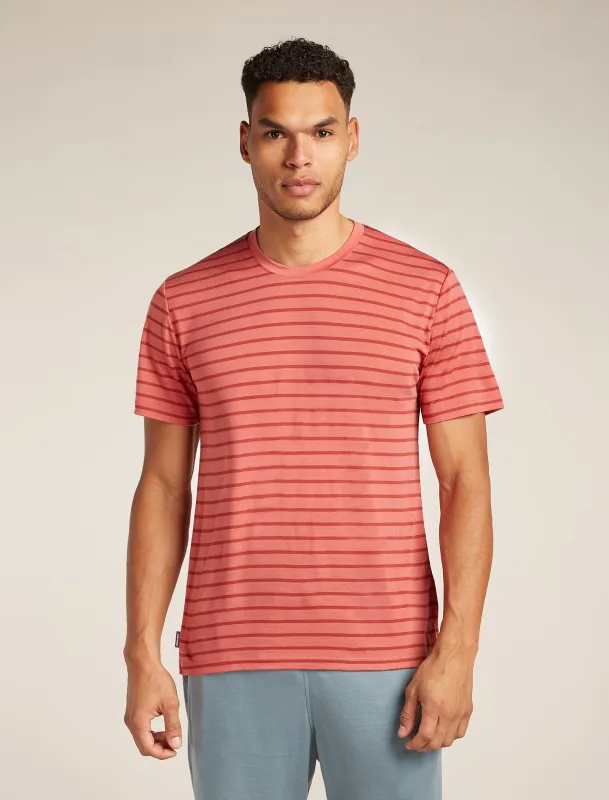 Men's Merino Blend Drayden Short Sleeve T-Shirt Stripe sold by Icebreaker