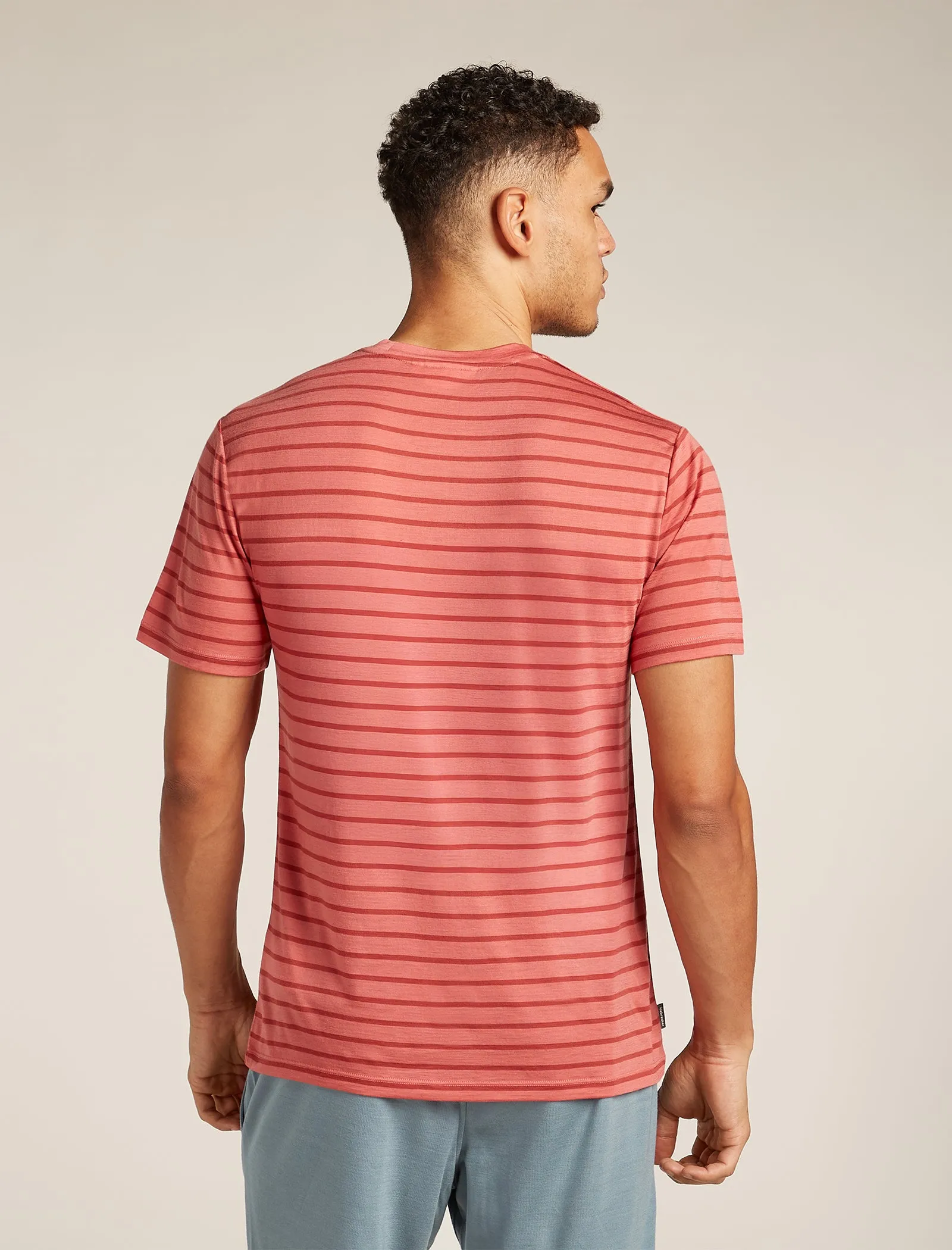 Men's Merino Blend Drayden Short Sleeve T-Shirt Stripe sold by Icebreaker product image thumbnail 2