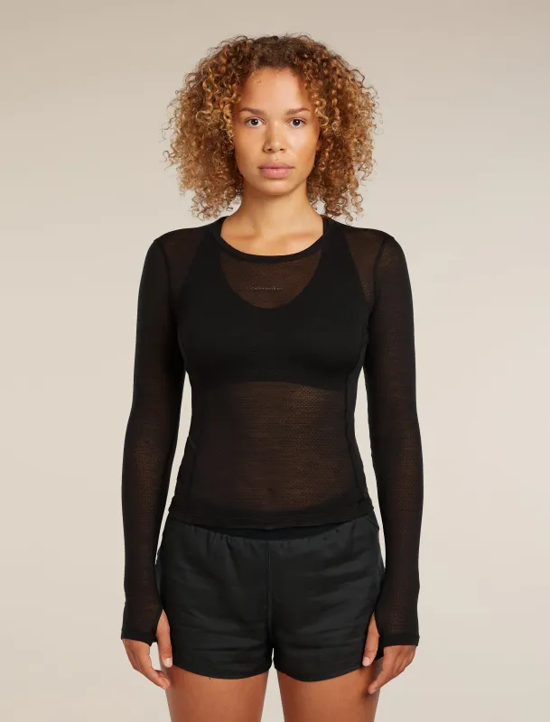 Merino Blend 75 Cool-Lite™ Featherlight™ Long Sleeve Crewe Thermal Top sold by Icebreaker