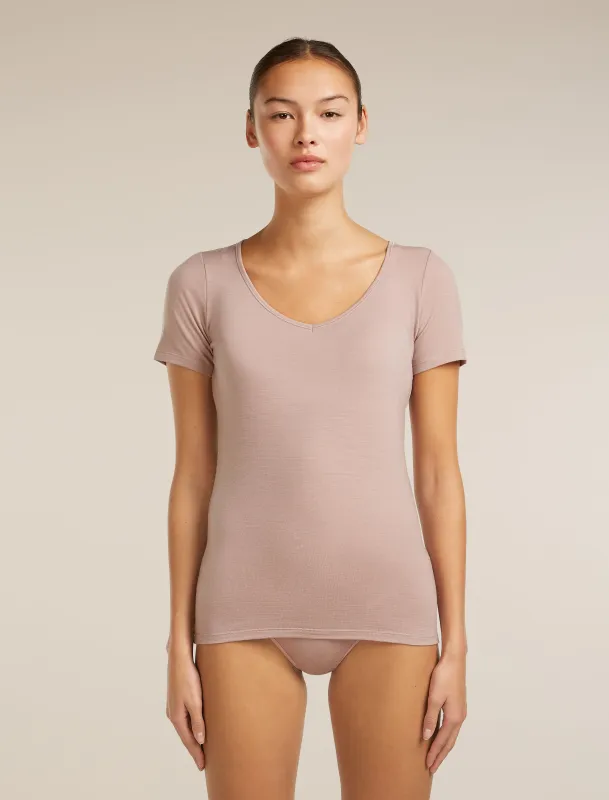 Women's Merino 150 Siren Short Sleeve Sweetheart made by Icebreaker