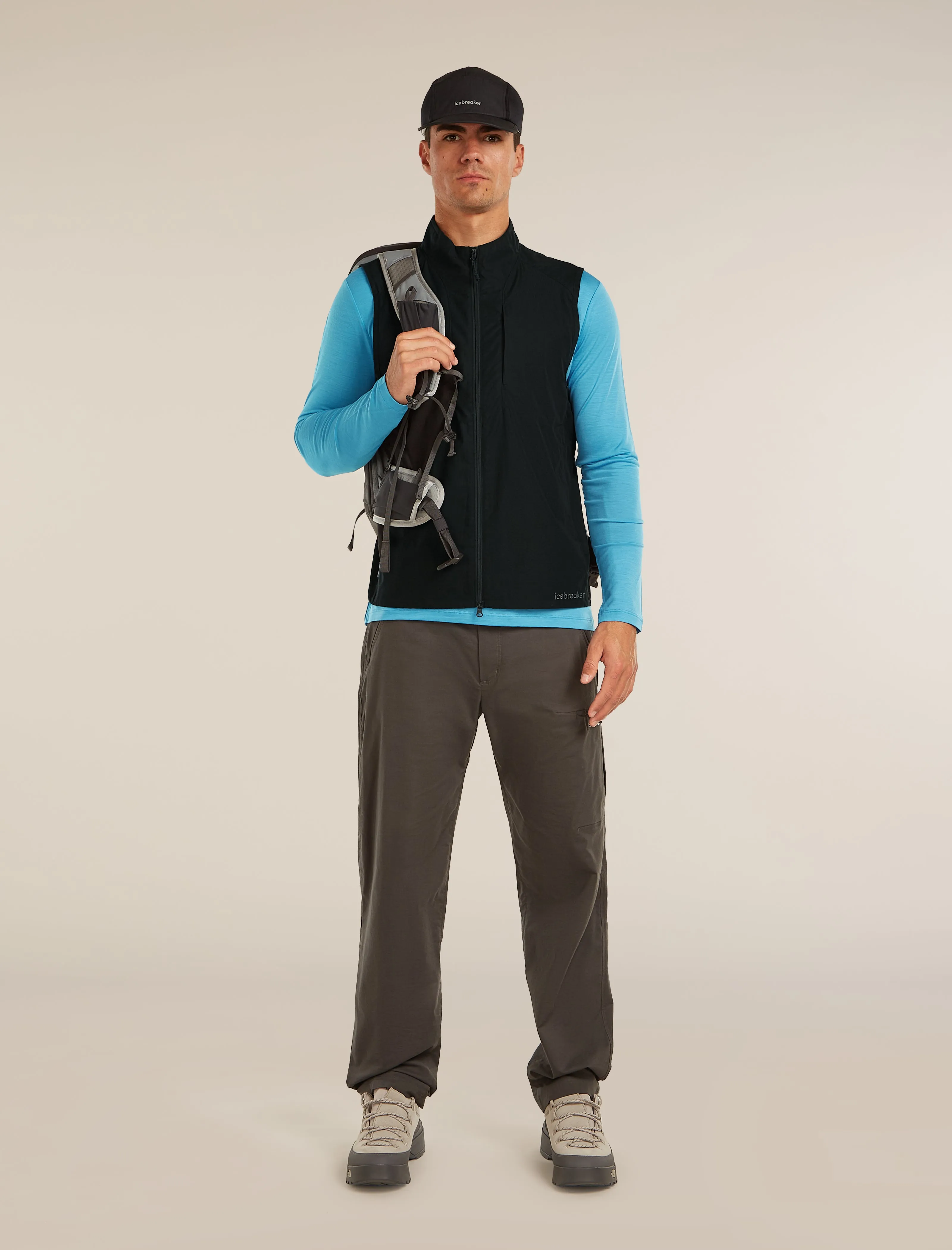 Men's Shell+™ Cotton Elevation Windbreaker Vest sold by Icebreaker product image thumbnail 4