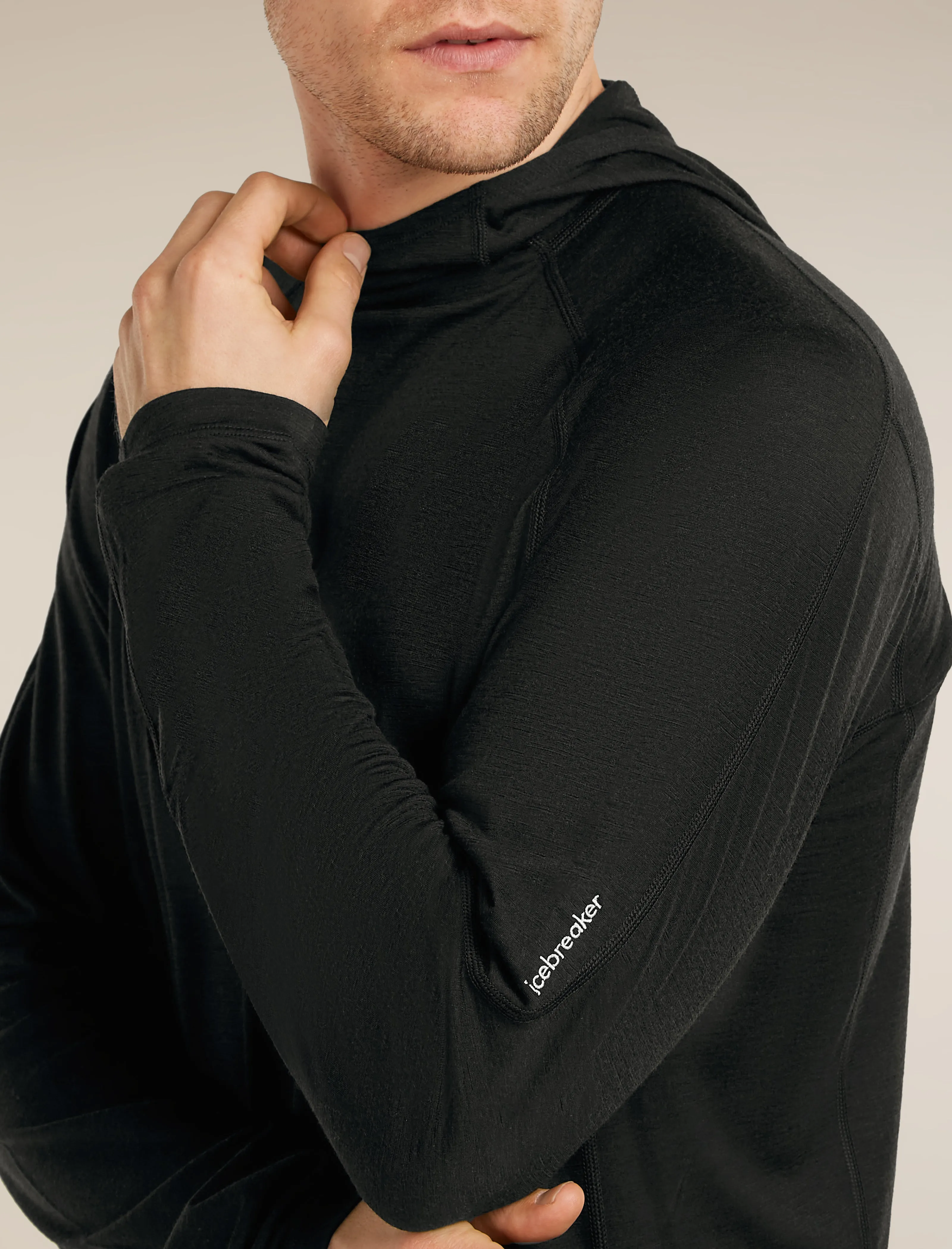 Men's 150 MerinoFine™ Ace Long Sleeve Hoodie UPF sold by Icebreaker product image thumbnail 5