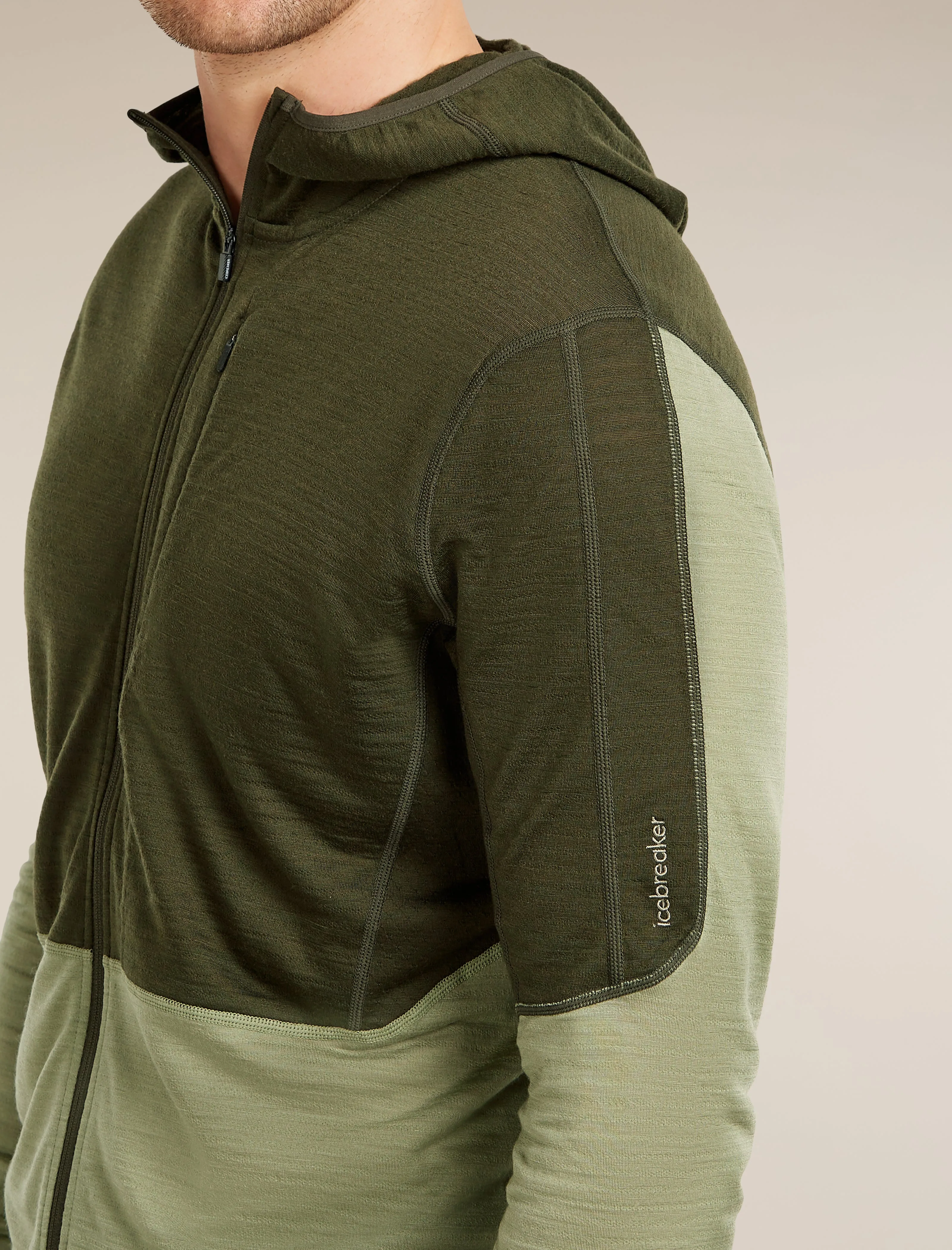 Men's Merino Blend 200 RealFleece™ Descender Long Sleeve Zip Hoodie sold by Icebreaker product image thumbnail 5