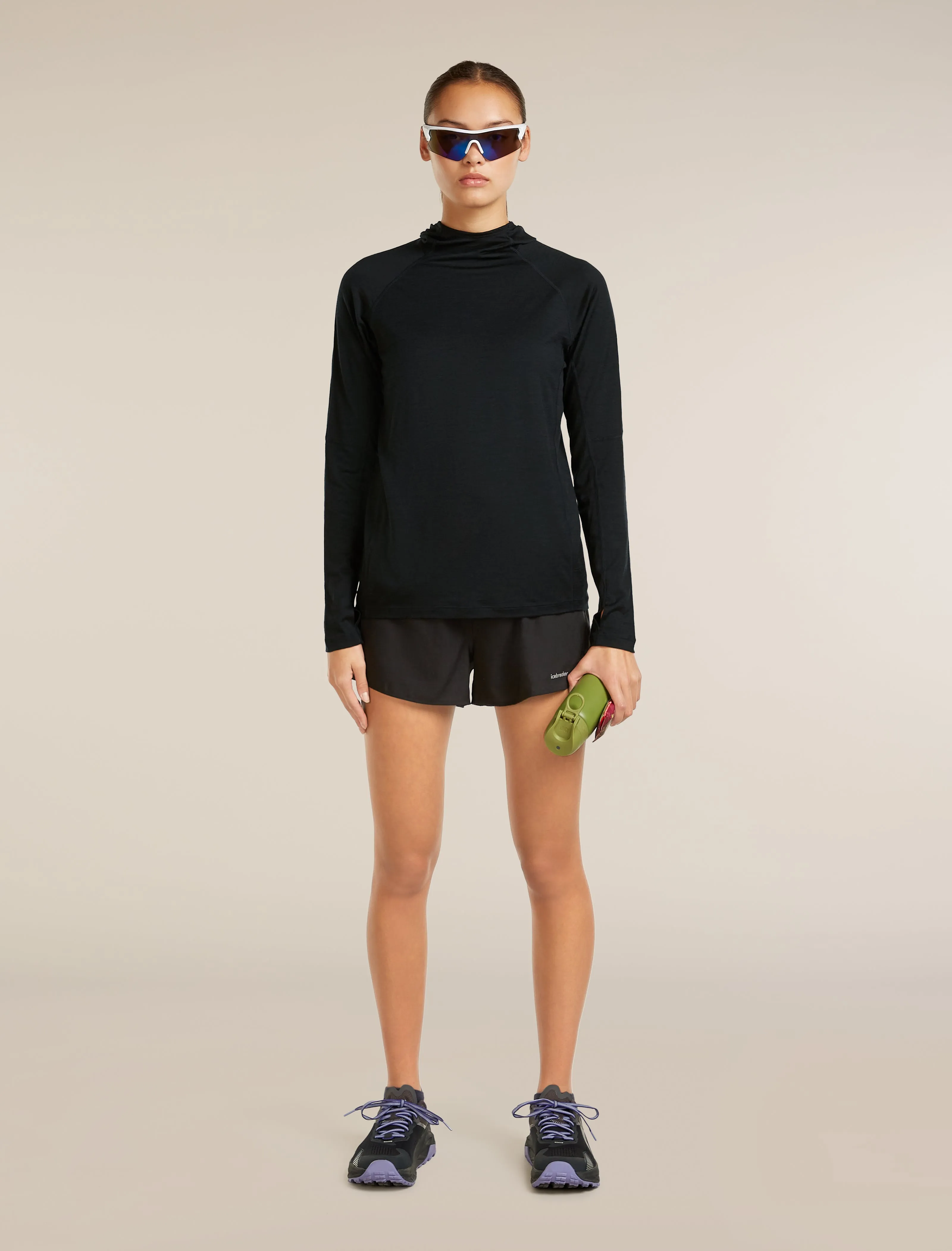 Women's 150 MerinoFine™ Ace Long Sleeve Hoodie UPF sold by Icebreaker product image thumbnail 4