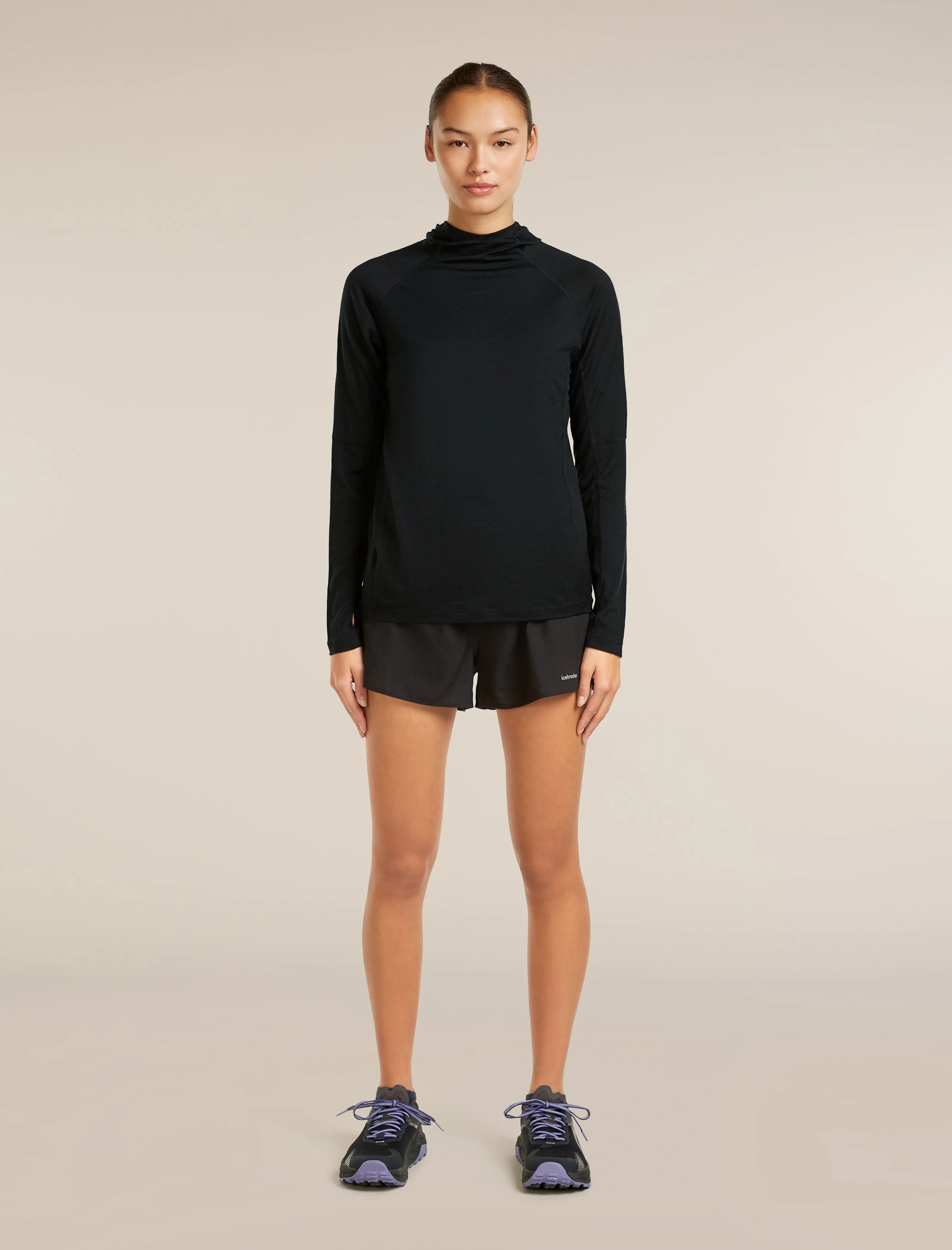 Women's 150 MerinoFine™ Ace Long Sleeve Hoodie UPF sold by Icebreaker product image thumbnail 3