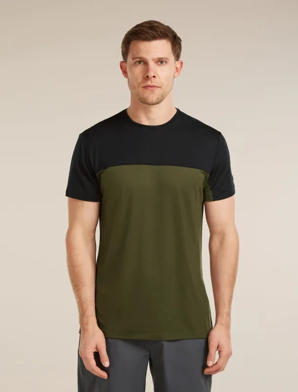 Men's Merino Blend 125 Cool-Lite™ Sphere Short Sleeve Tee Colour Block sold by Icebreaker
