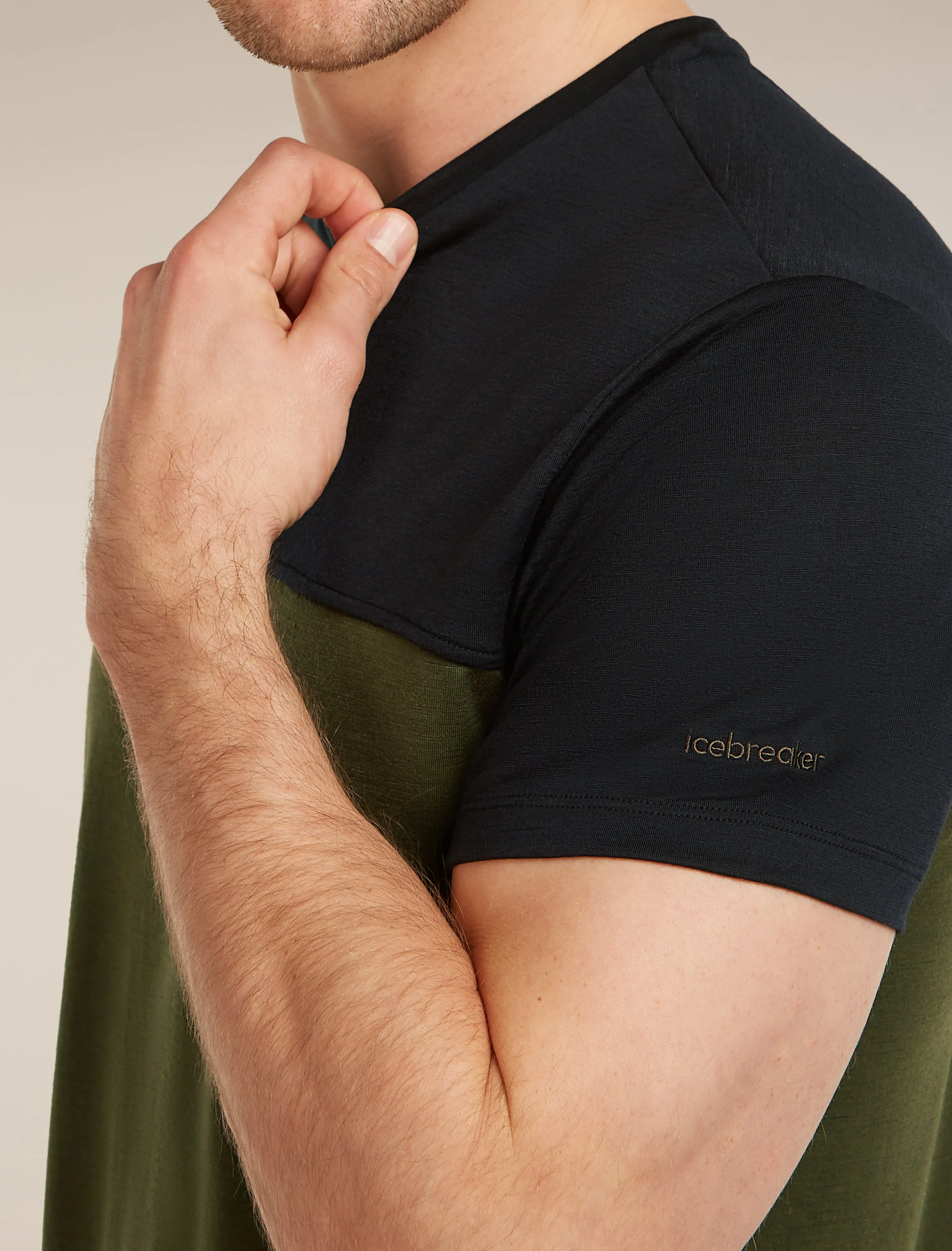 Men's Merino Blend 125 Cool-Lite™ Sphere Short Sleeve Tee Colour Block sold by Icebreaker product image thumbnail 5