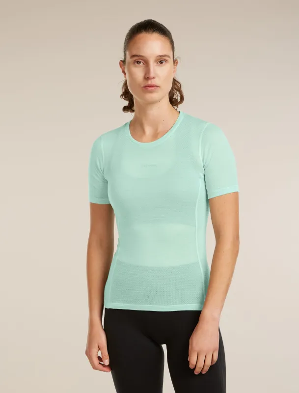 Women's Merino Blend 75 Cool-Lite™ Featherlight™ Short Sleeve Crewe made by Icebreaker