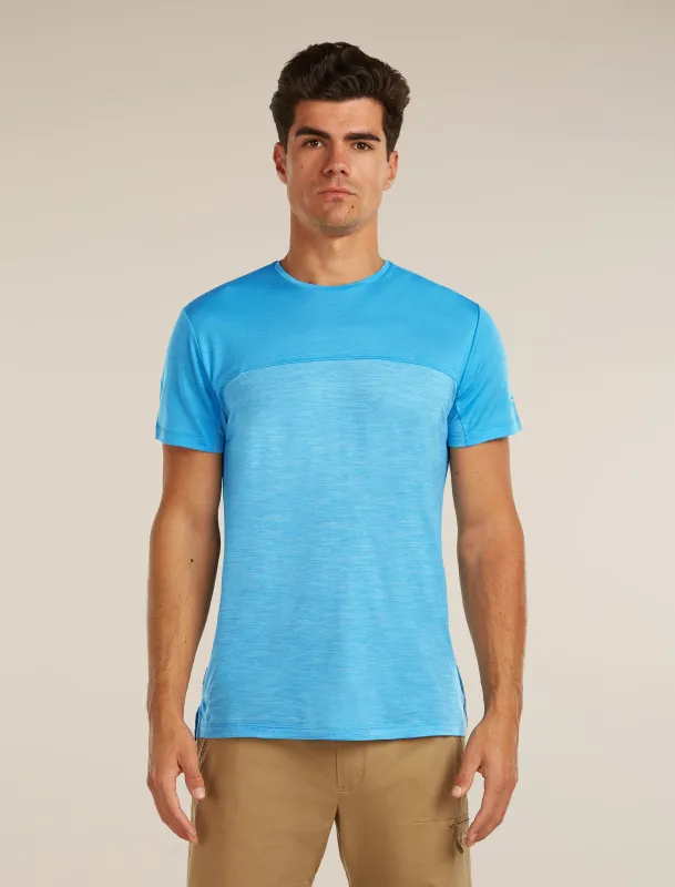 Men's Merino Blend 125 Cool-Lite™ Sphere Short Sleeve Tee Colour Block sold by Icebreaker