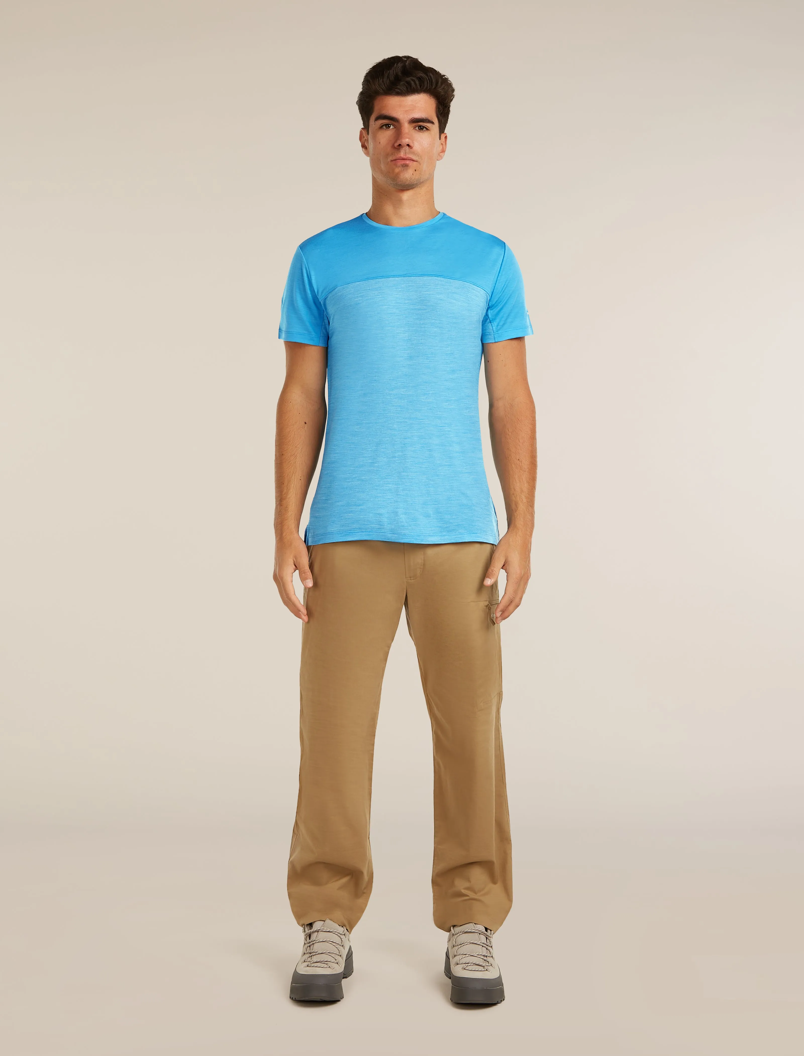 Men's Merino Blend 125 Cool-Lite™ Sphere Short Sleeve Tee Colour Block sold by Icebreaker product image thumbnail 3