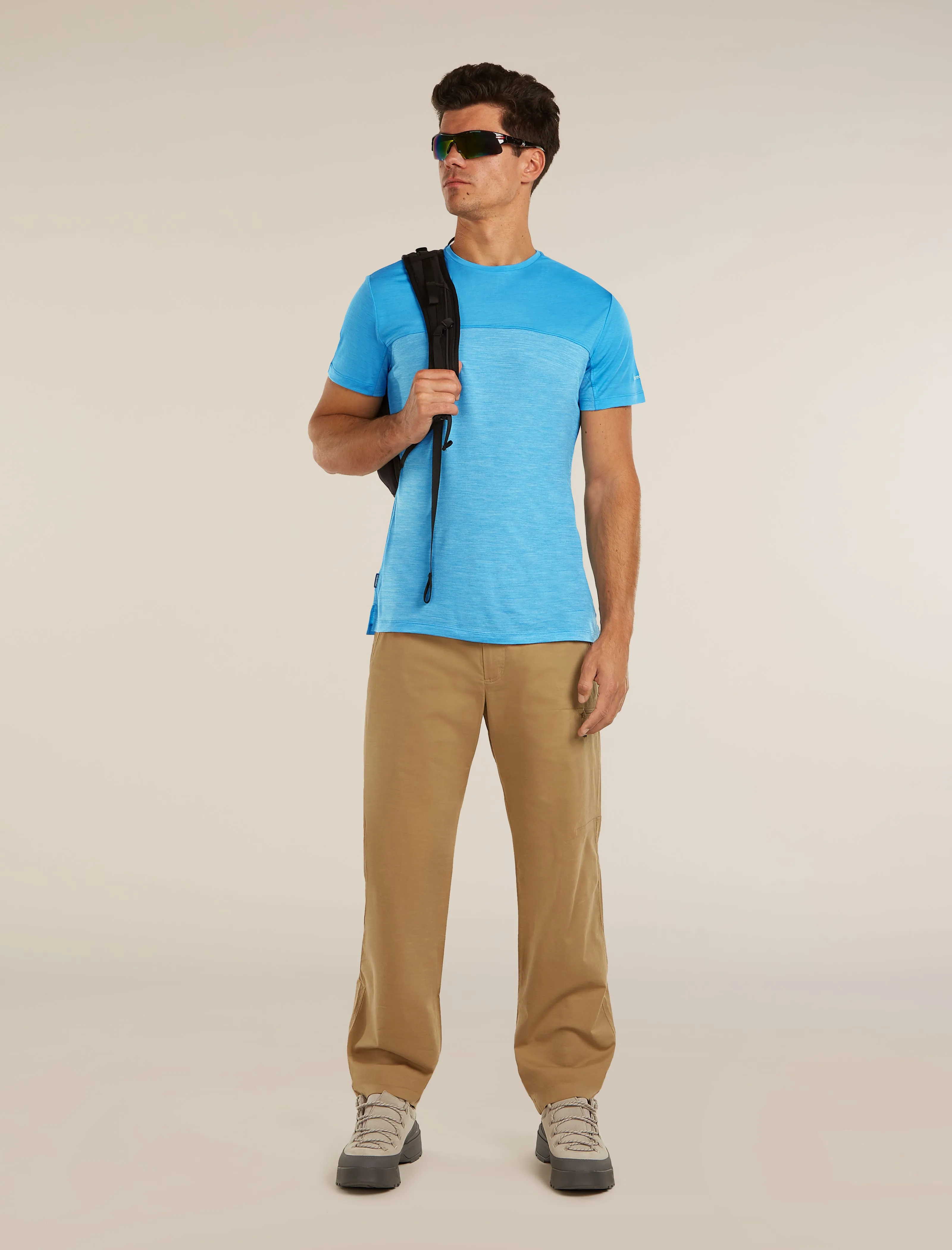 Men's Merino Blend 125 Cool-Lite™ Sphere Short Sleeve Tee Colour Block sold by Icebreaker product image thumbnail 4