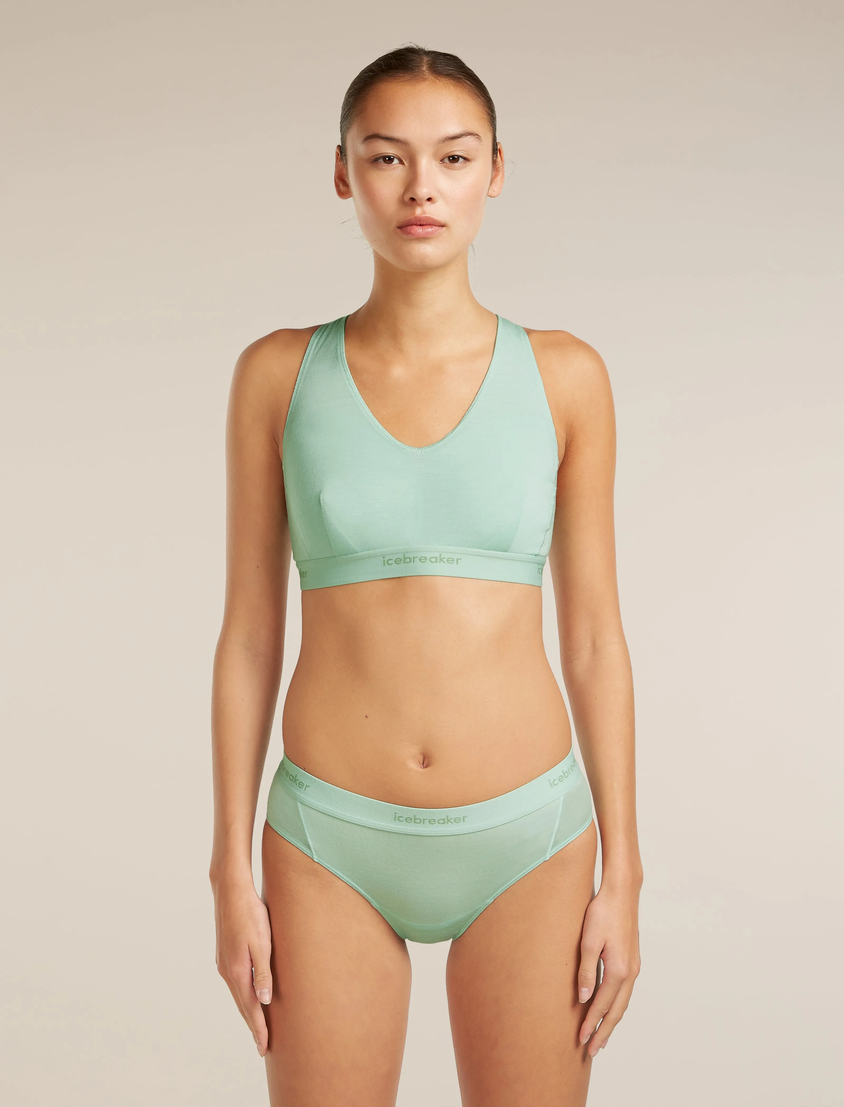 Women's Merino Blend 125 Cool-Lite™ Sprite Racerback Bra sold by Icebreaker