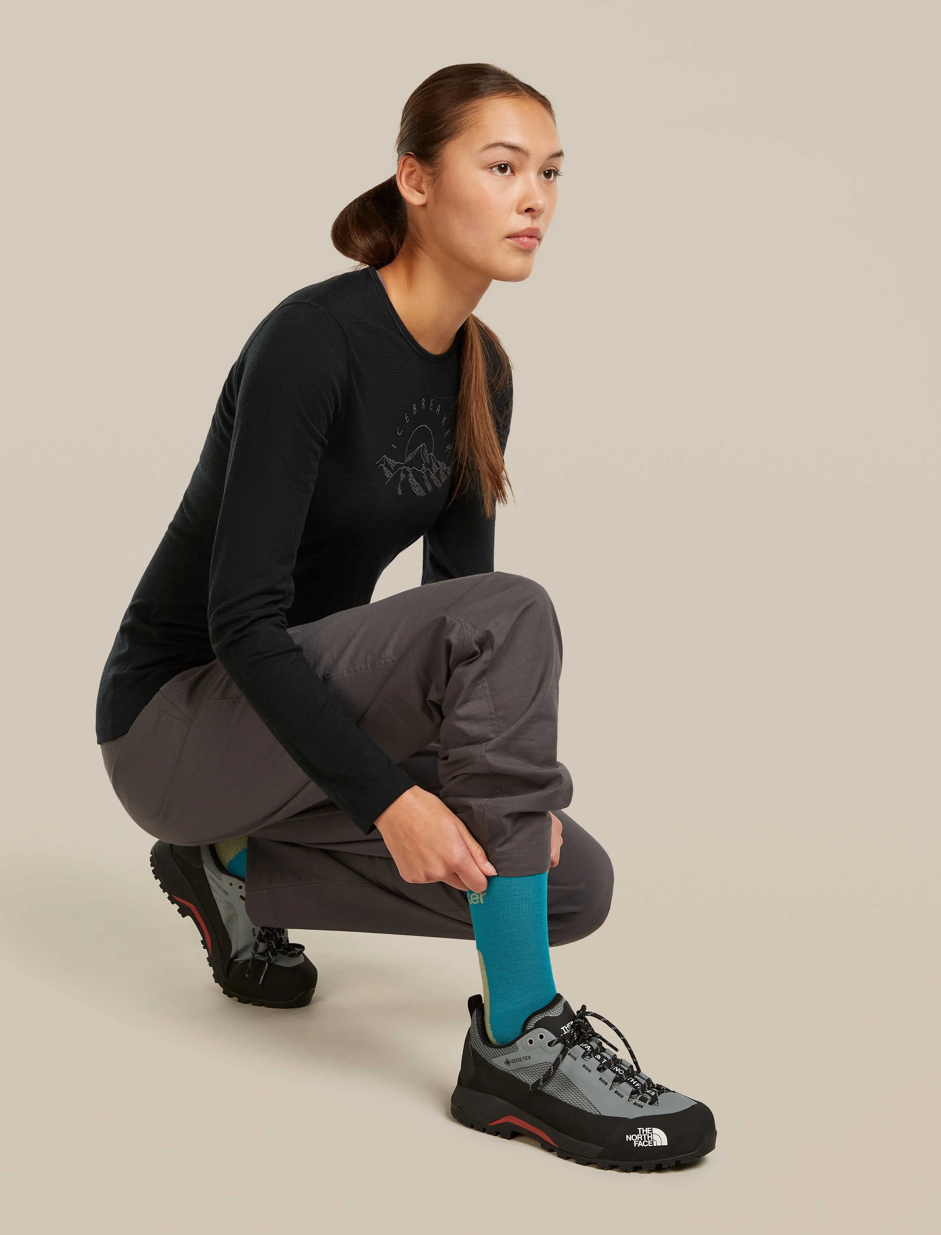 Women's Merino Hike+ Light Crew Socks sold by Icebreaker product image thumbnail 4