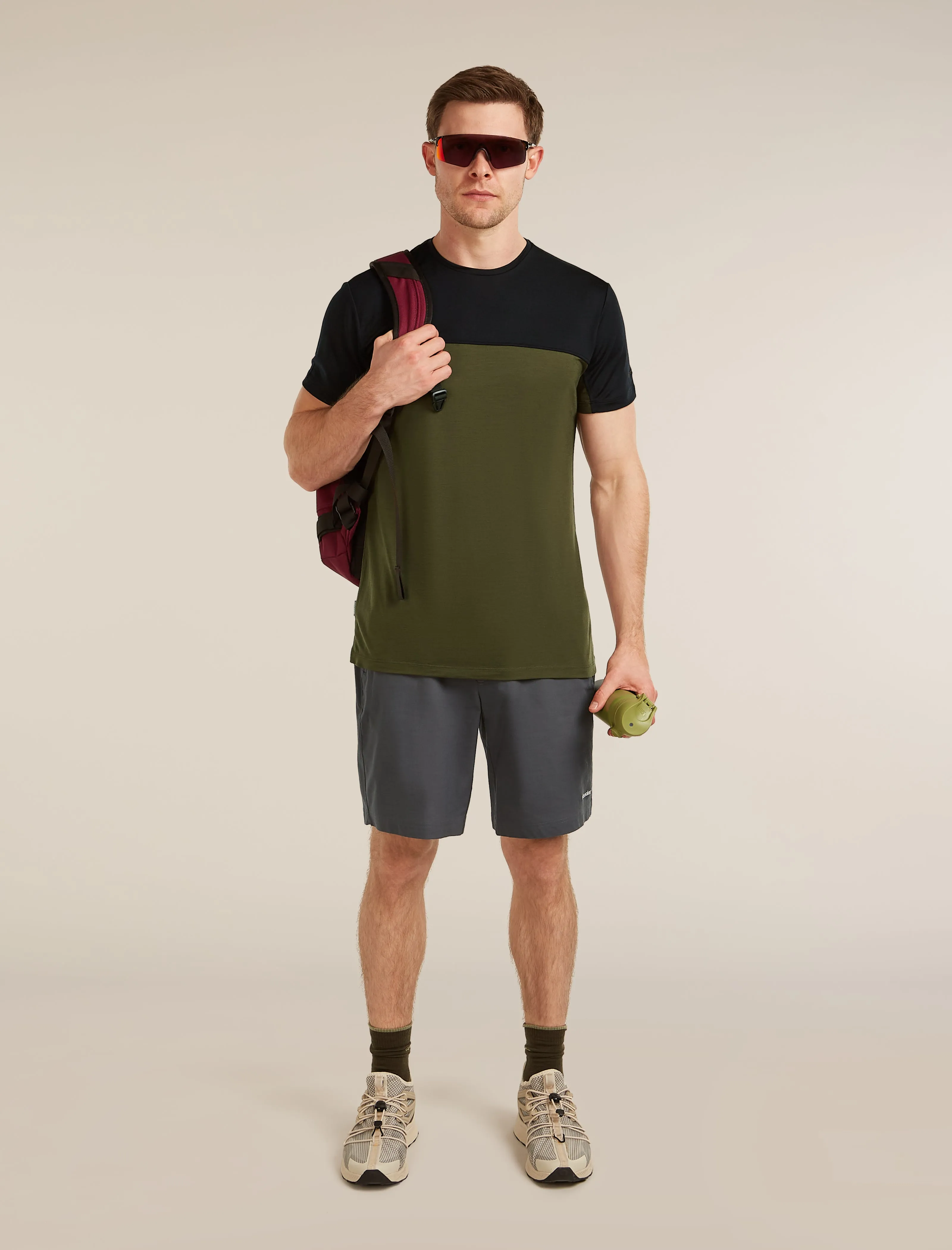 Men's Merino Blend 125 Cool-Lite™ Sphere Short Sleeve Tee Colour Block sold by Icebreaker product image thumbnail 4