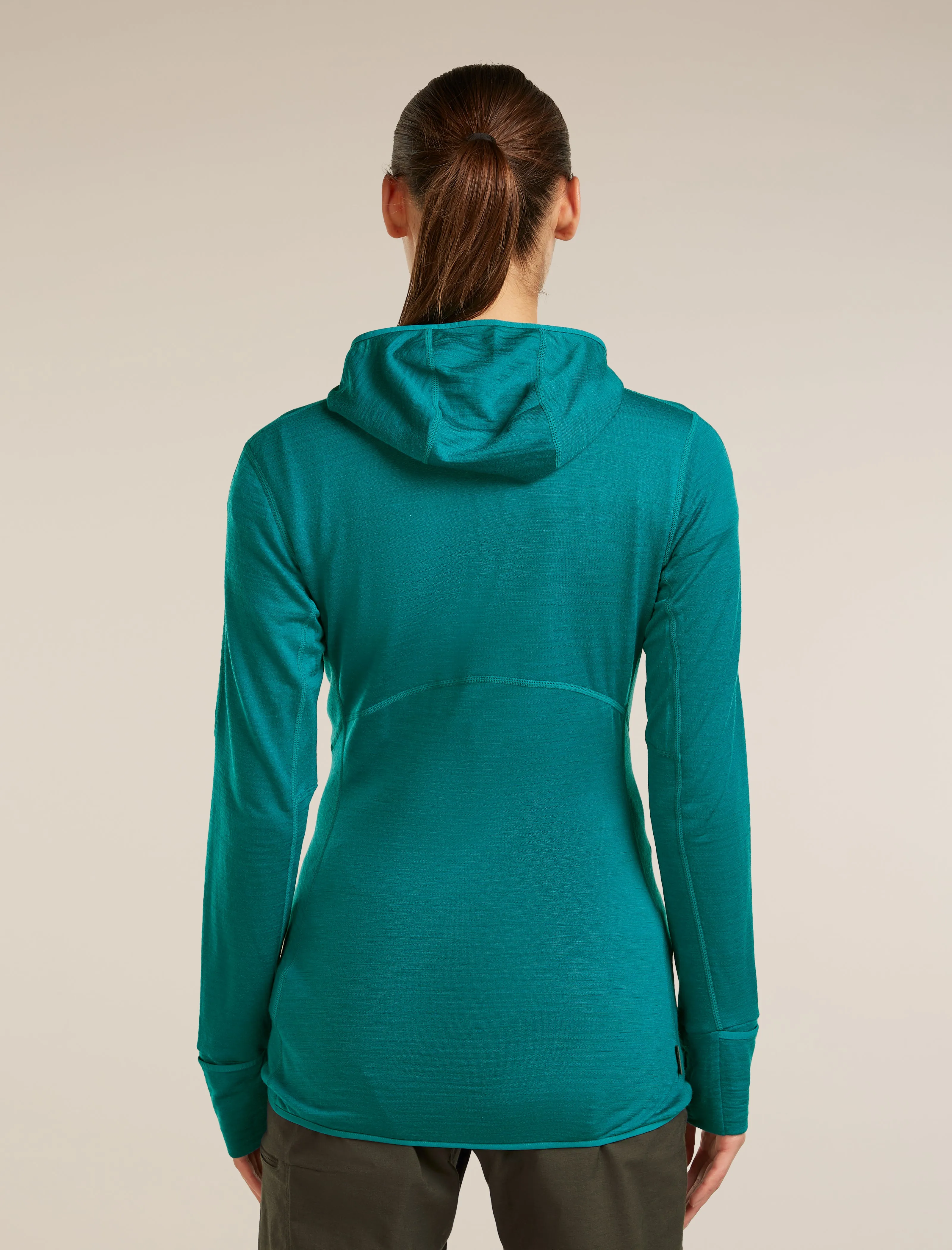Women's Merino Blend 200 RealFleece™ Descender Long Sleeve Zip Hoodie sold by Icebreaker product image thumbnail 2