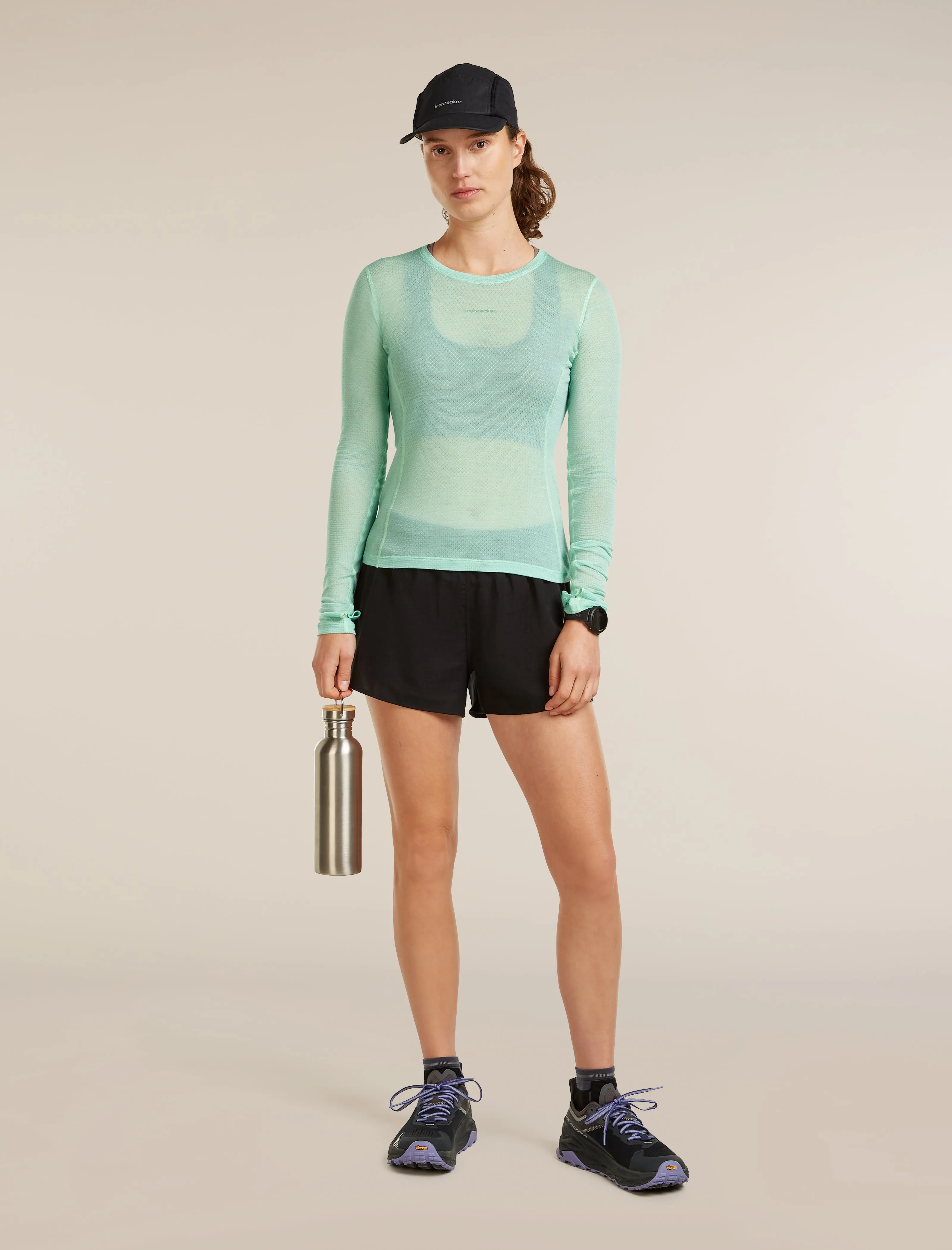 Women's Merino Blend 75 Cool-Lite™ Featherlight™ Long Sleeve Crewe sold by Icebreaker product image thumbnail 4