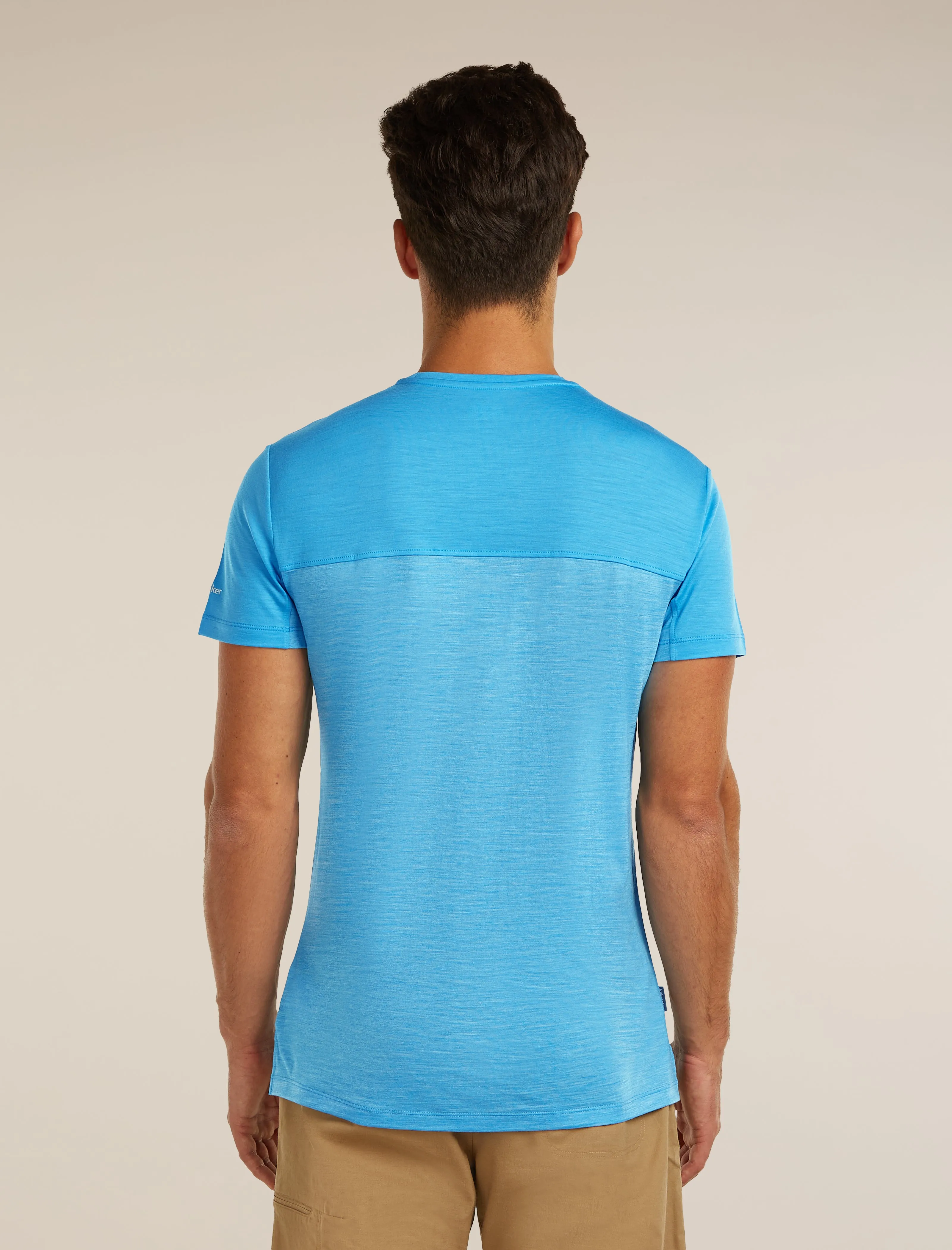 Men's Merino Blend 125 Cool-Lite™ Sphere Short Sleeve Tee Colour Block sold by Icebreaker product image thumbnail 2