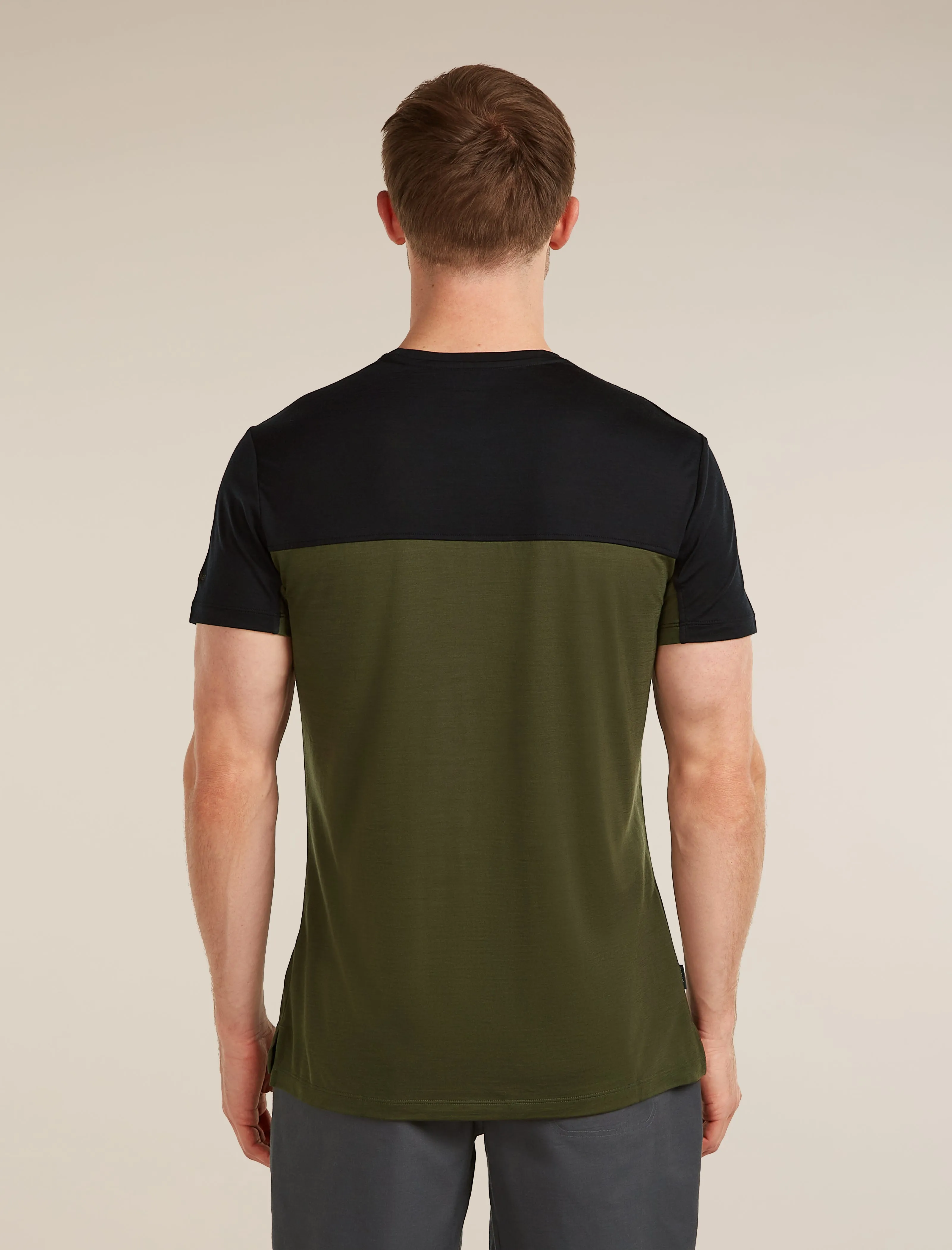 Men's Merino Blend 125 Cool-Lite™ Sphere Short Sleeve Tee Colour Block sold by Icebreaker product image thumbnail 2