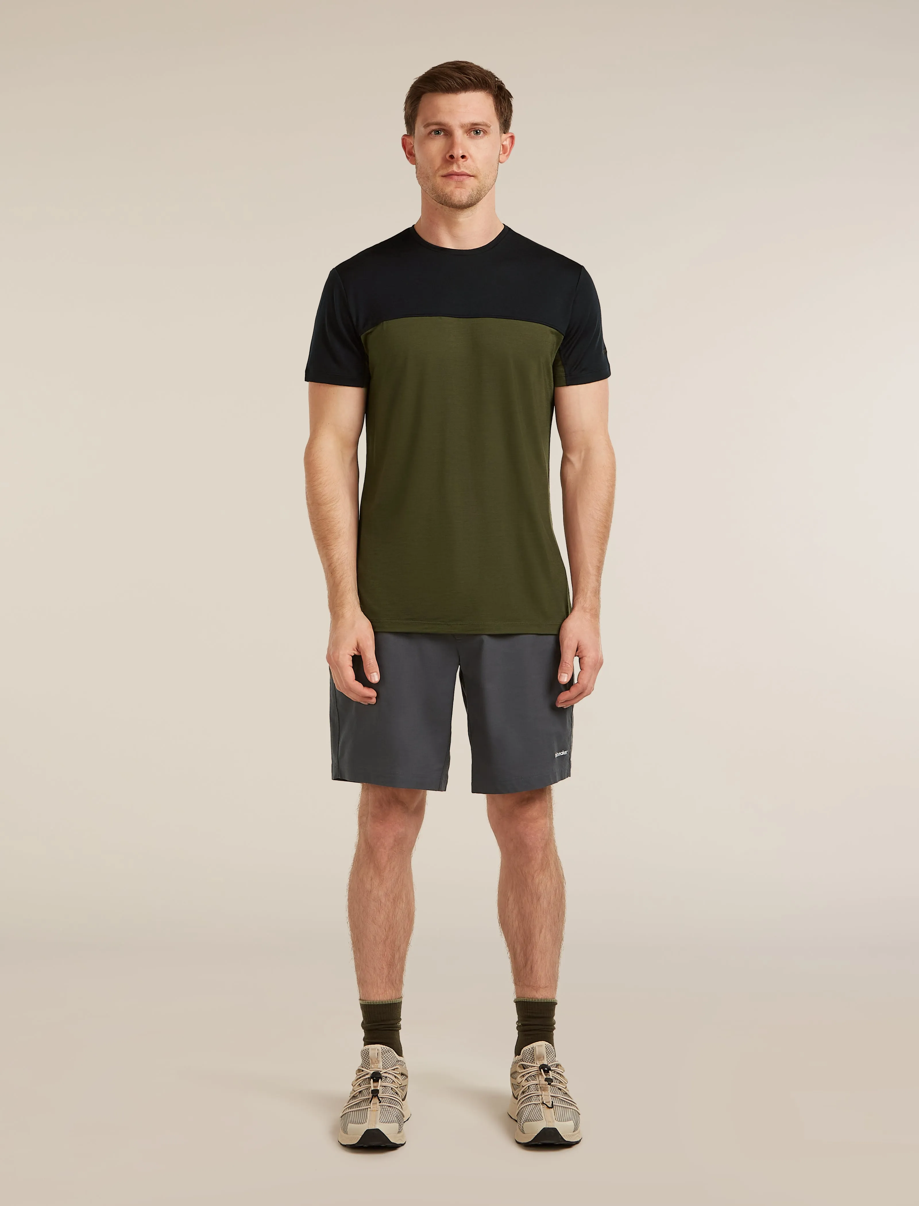 Men's Merino Blend 125 Cool-Lite™ Sphere Short Sleeve Tee Colour Block sold by Icebreaker product image thumbnail 3