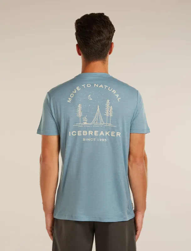 Men's Merino 150 Tech Lite Short Sleeve Tee Peaceful Pass sold by Icebreaker