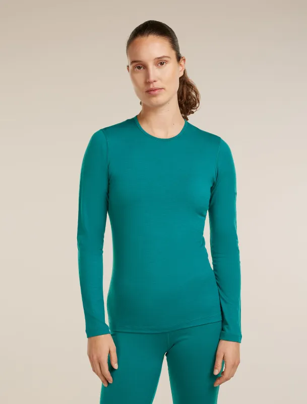 Women's Merino 200 Oasis Long Sleeve Crewe made by Icebreaker