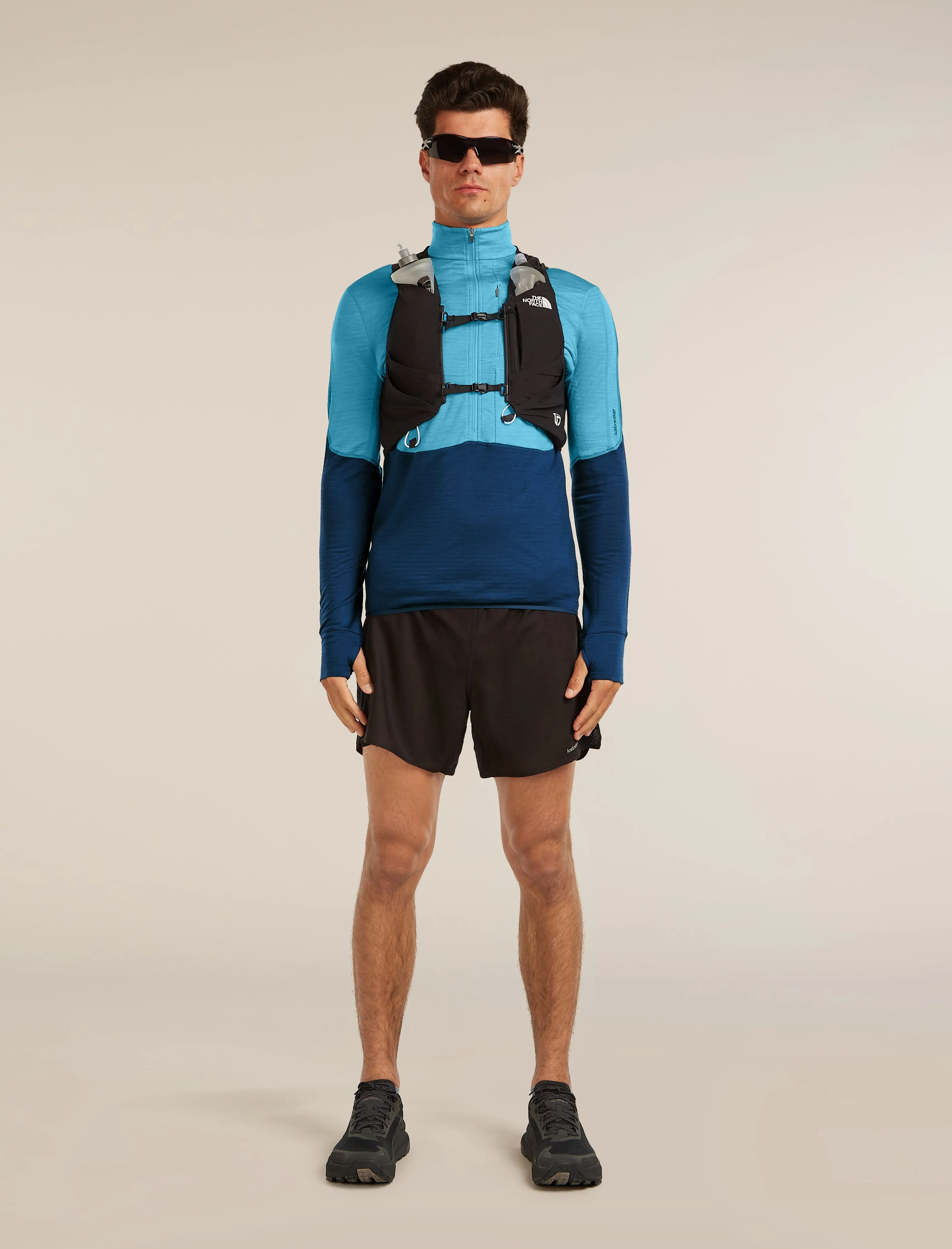 Men's Merino Blend 200 RealFleece™ Descender Long Sleeve Half Zip sold by Icebreaker product image thumbnail 4