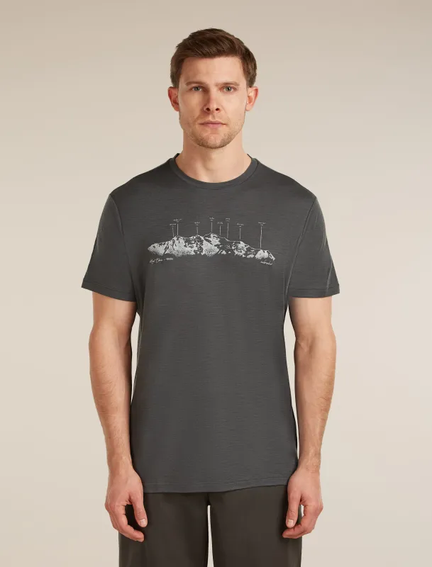 Men's Merino 150 Tech Lite Short Sleeve Tee The Peaks sold by Icebreaker