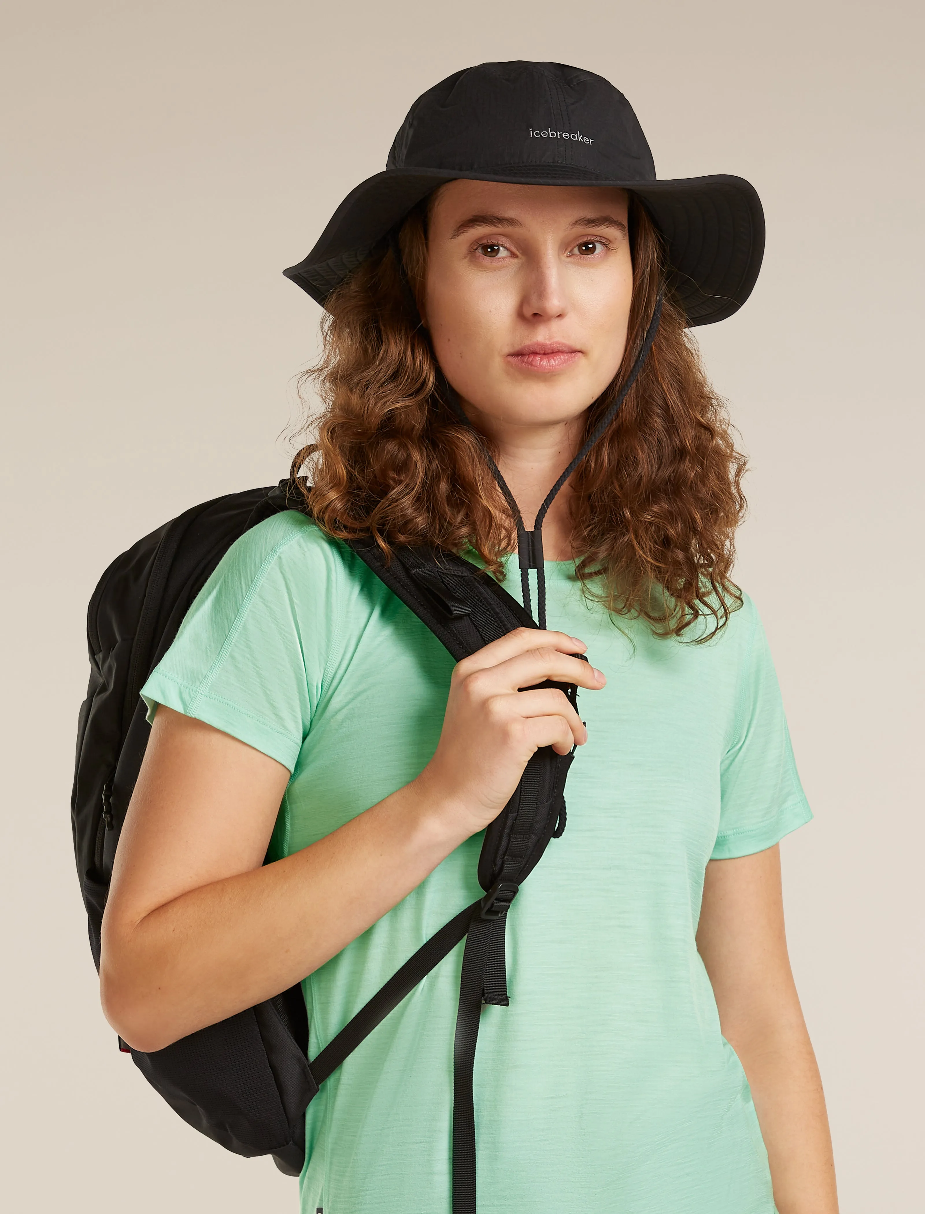 Unisex Shell+™ Cotton Windbreaker Wide-Brim Hat sold by Icebreaker product image thumbnail 3