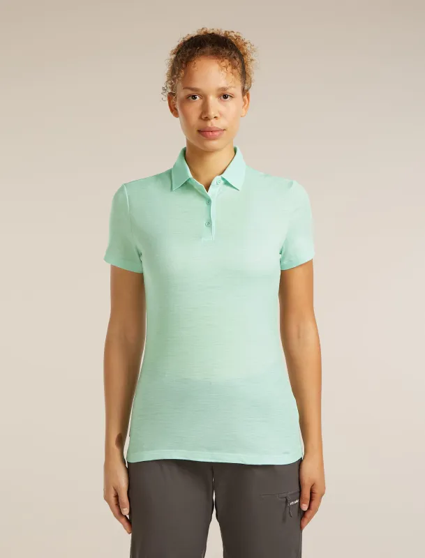 Women's Merino 150 Tech Lite Short Sleeve Polo made by Icebreaker