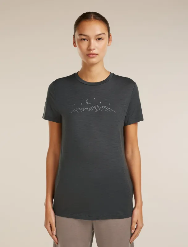 Women's Merino 150 Tech Lite Short Sleeve Tee Sparkling Stars sold by Icebreaker