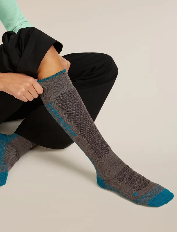Women's Merino Blend Ski+ Medium Over The Calf Socks made by Icebreaker