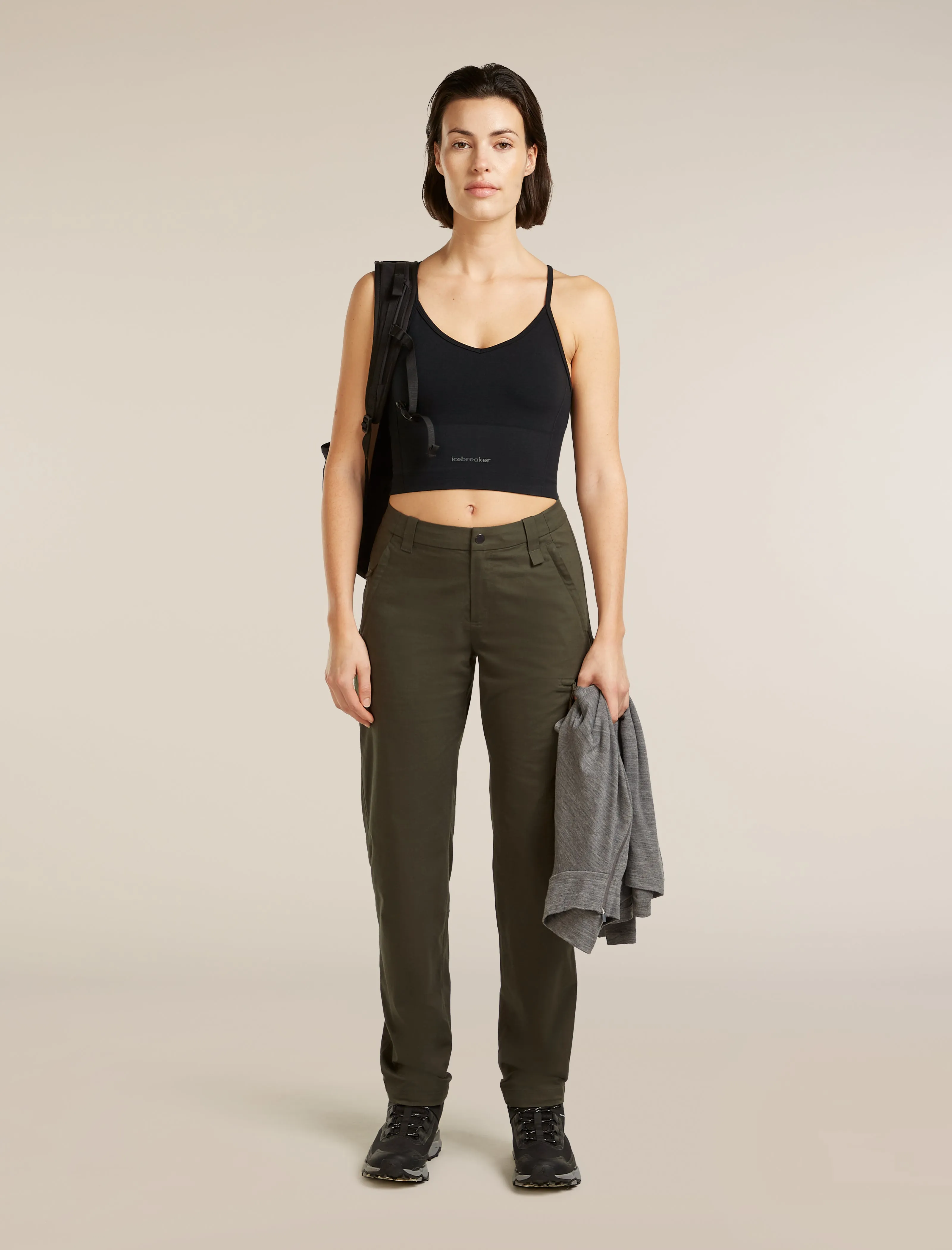 Women's Merino Blend 260 Seamless Rib Strappy Tank sold by Icebreaker product image thumbnail 4