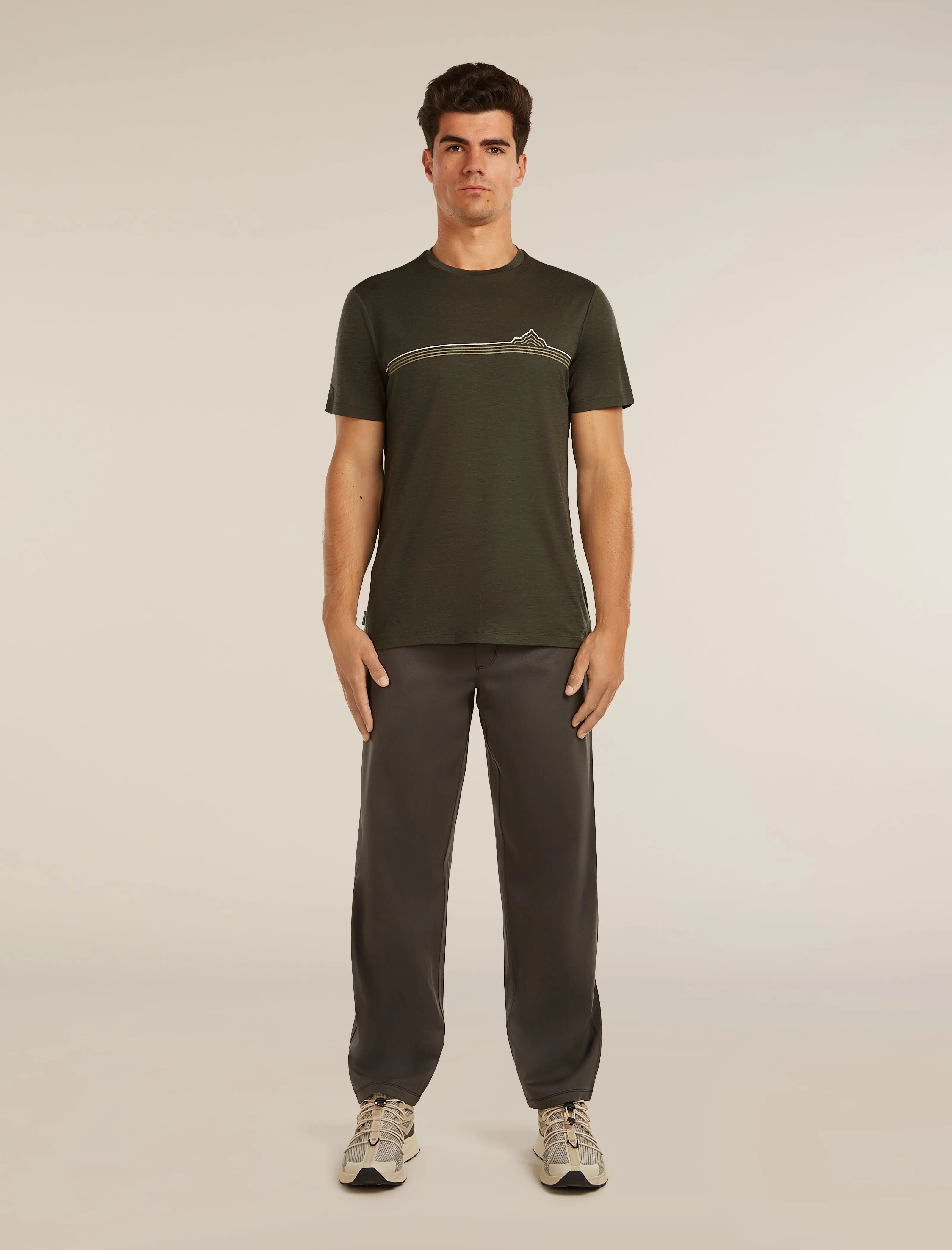 Men's Merino 150 Tech Lite Short Sleeve Tee Range Stripes sold by Icebreaker product image thumbnail 3