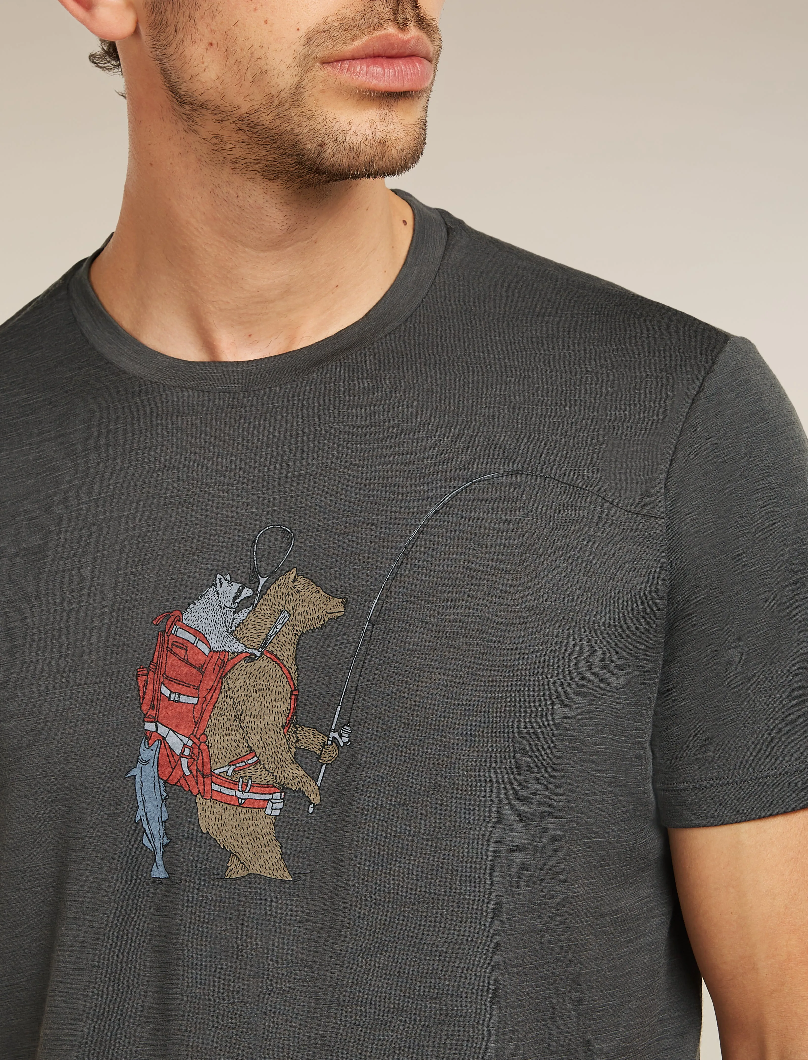 Men's Merino 150 Tech Lite Short Sleeve Tee Bear Catch sold by Icebreaker product image thumbnail 5