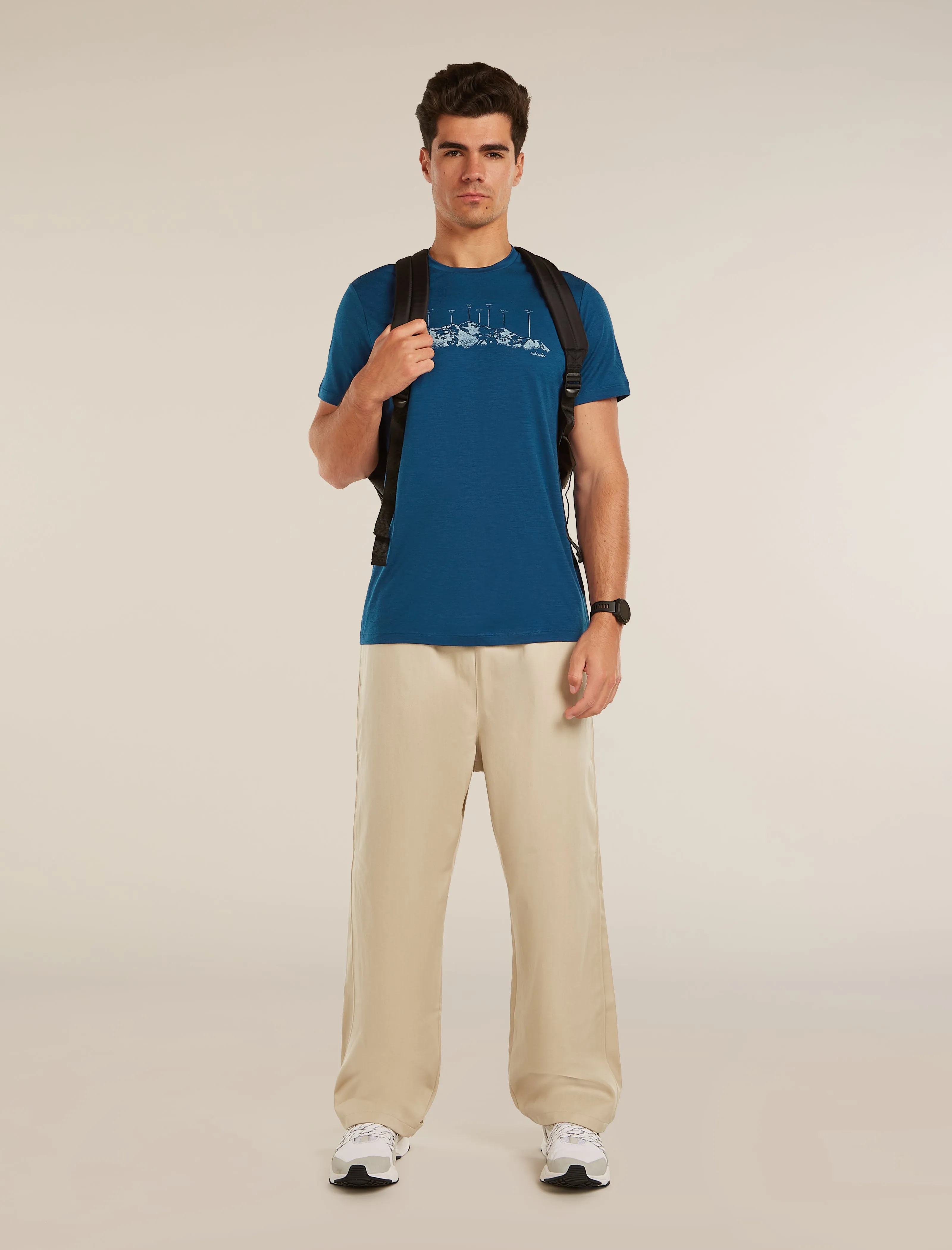 Men's Merino 150 Tech Lite Short Sleeve Tee The Peaks sold by Icebreaker product image thumbnail 4